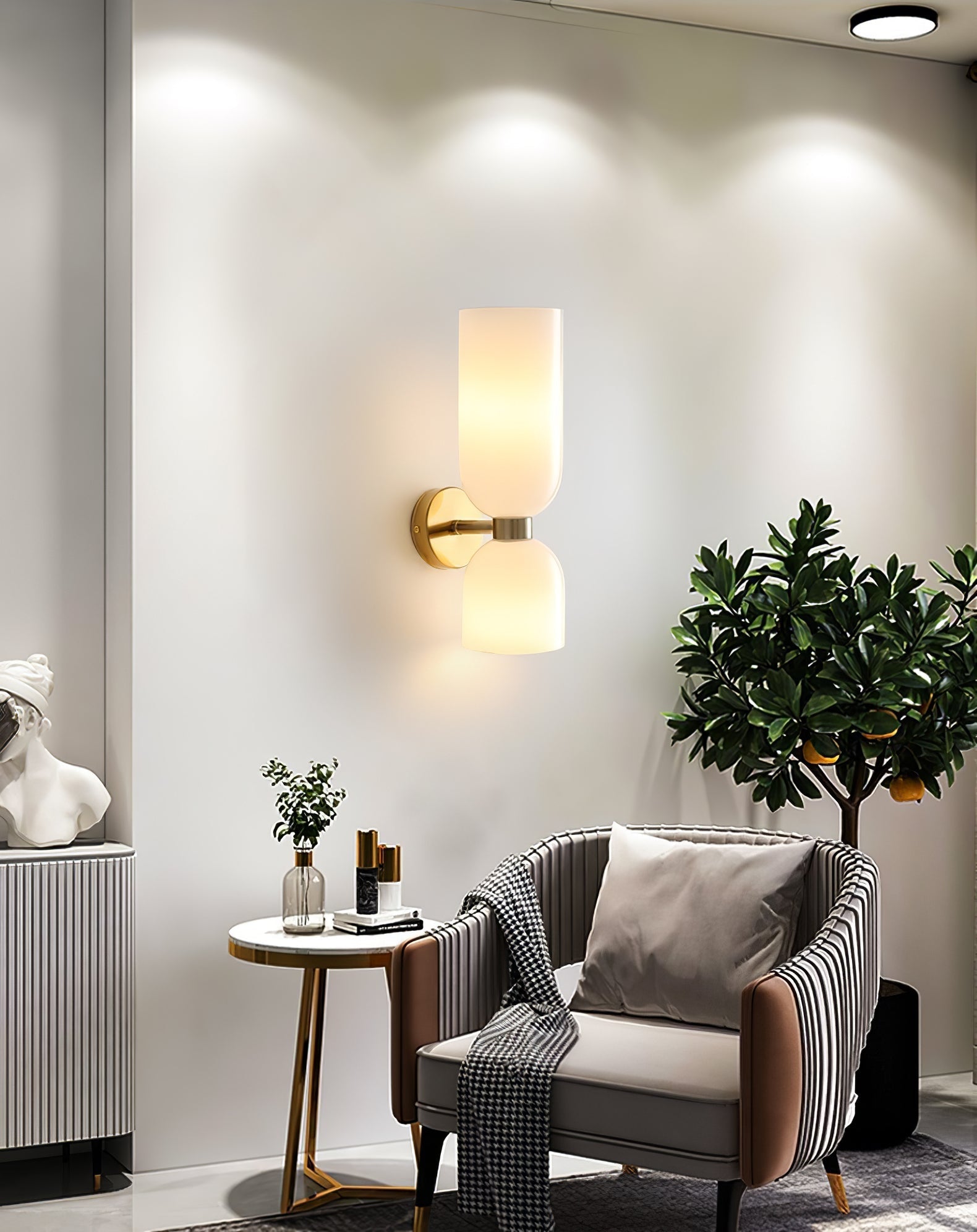 Edie Modern Minimalist Glass Wall Lamp - Letslighting