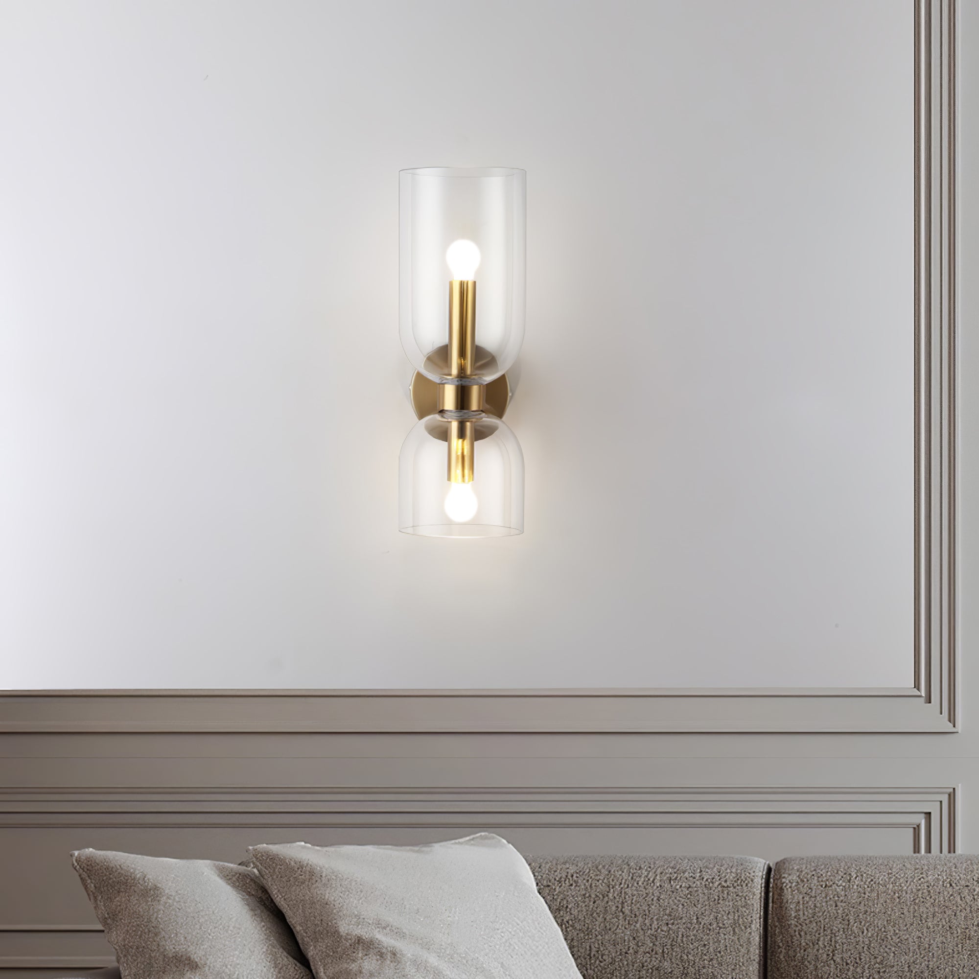 Edie Modern Minimalist Glass Wall Lamp - Letslighting