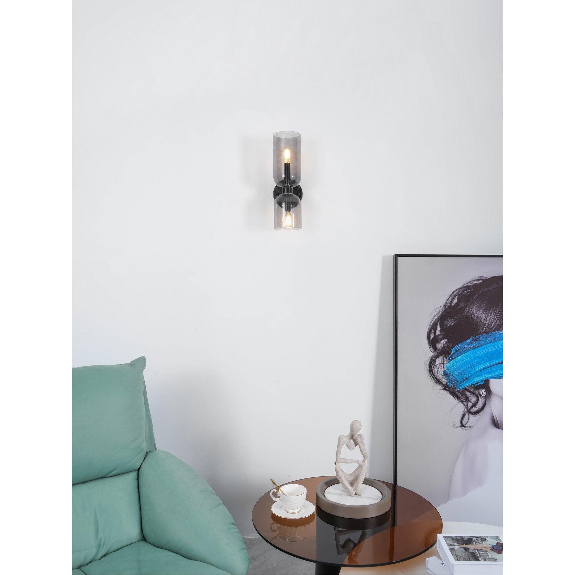 Chime Modern Minimalist Brass Glass Wall Lamp - Letslighting