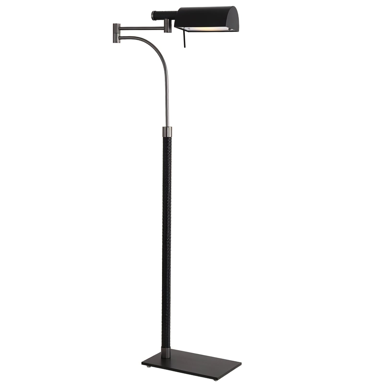 Flexe Black Leather Floor Lamp - Letslighting