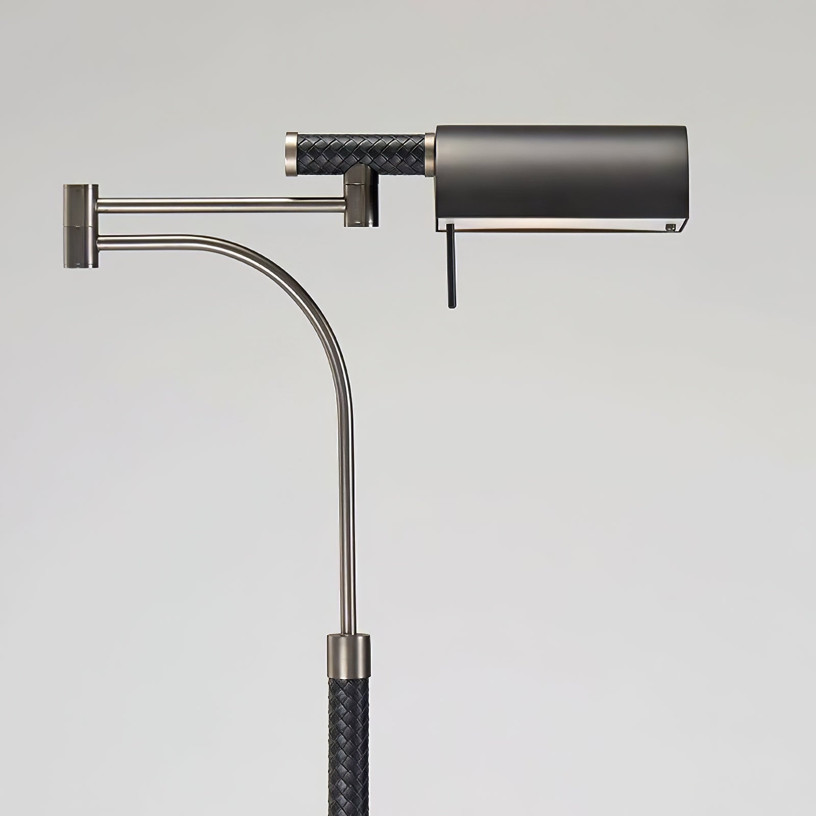 Flexe Black Leather Floor Lamp - Letslighting