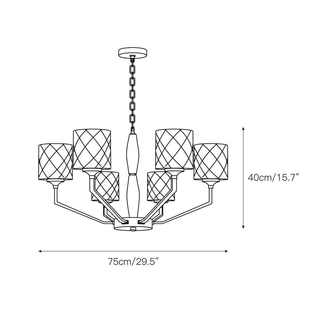 Dew Postmodern Luxury Brass Glass Chandelier - Letslighting
