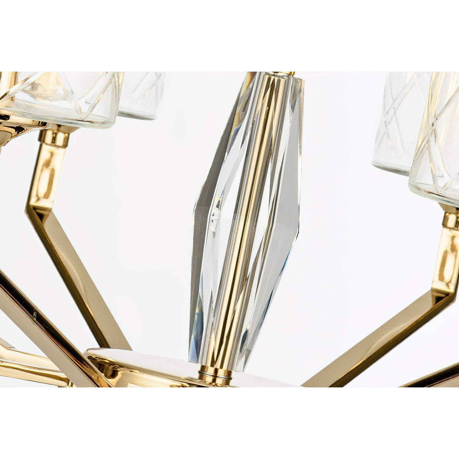 Dew Postmodern Luxury Brass Glass Chandelier - Letslighting