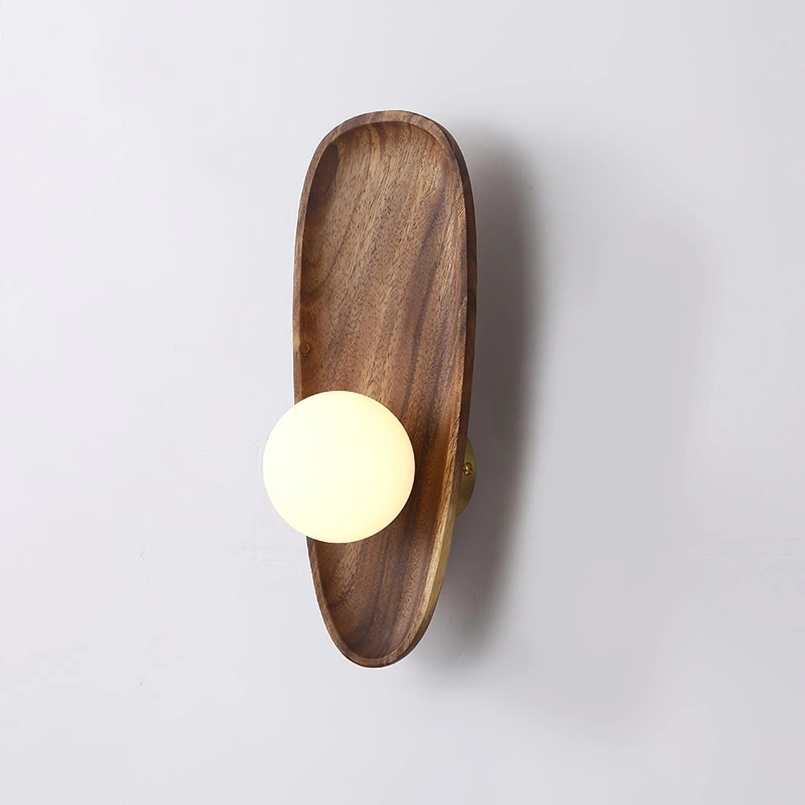 Ligno Wall Lamp Natural Wood Glass - Letslighting