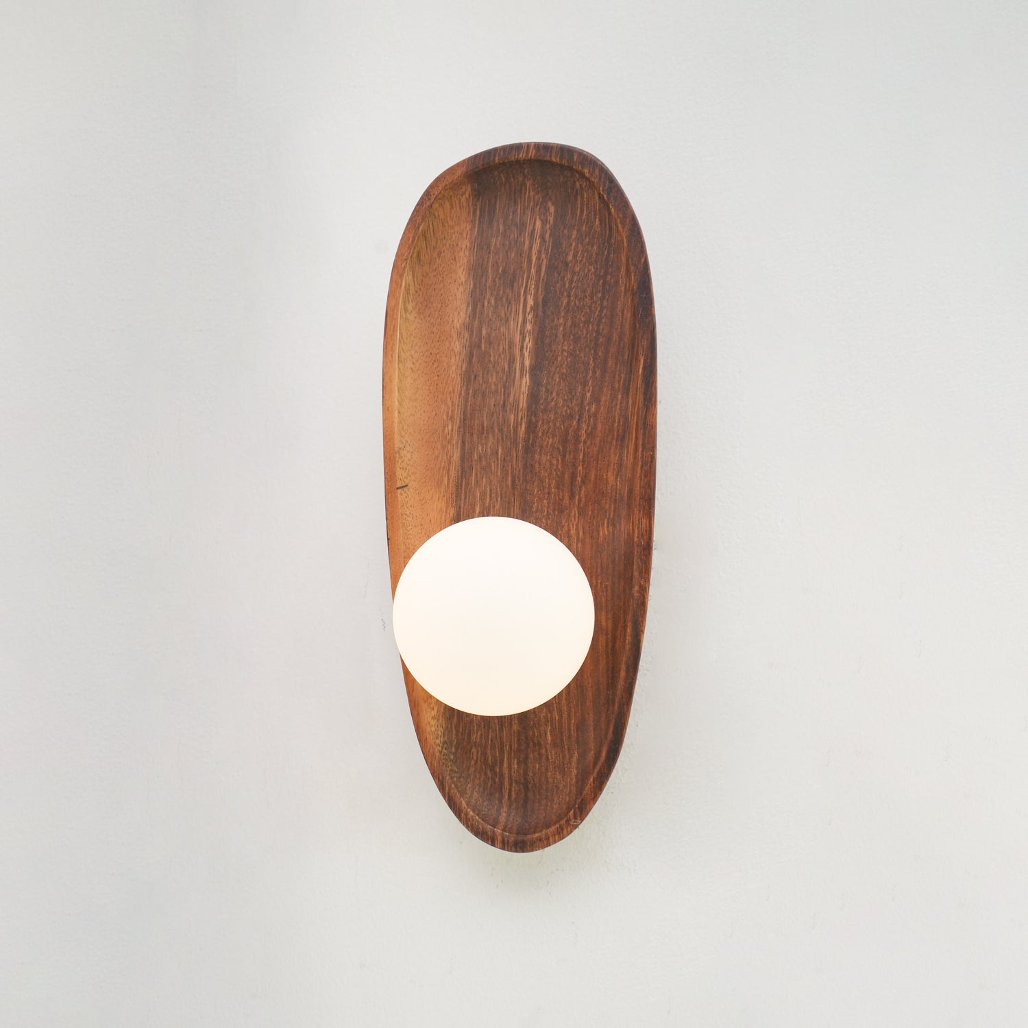 Keith Modern Minimalist Wood Glass Wall Lamp - Letslighting