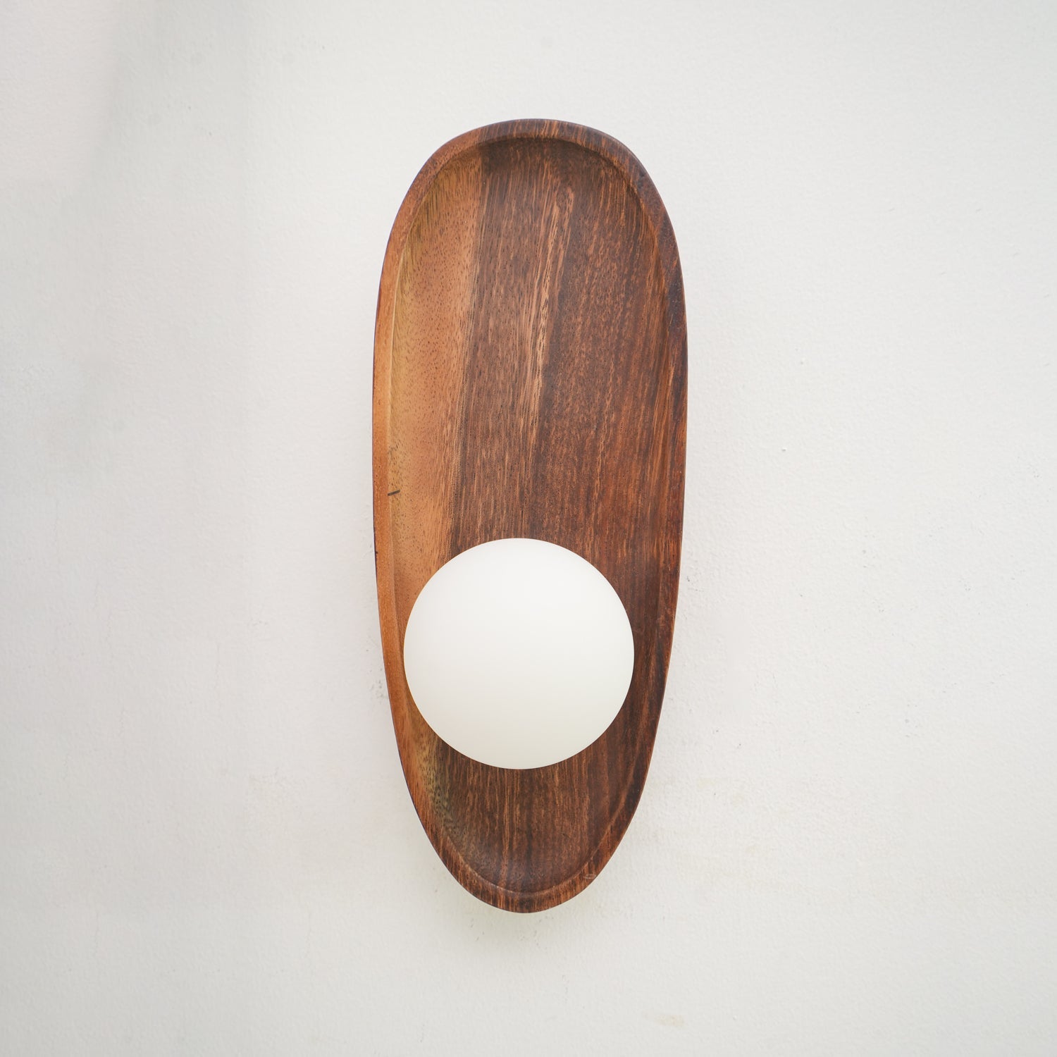 Keith Modern Minimalist Wood Glass Wall Lamp - Letslighting