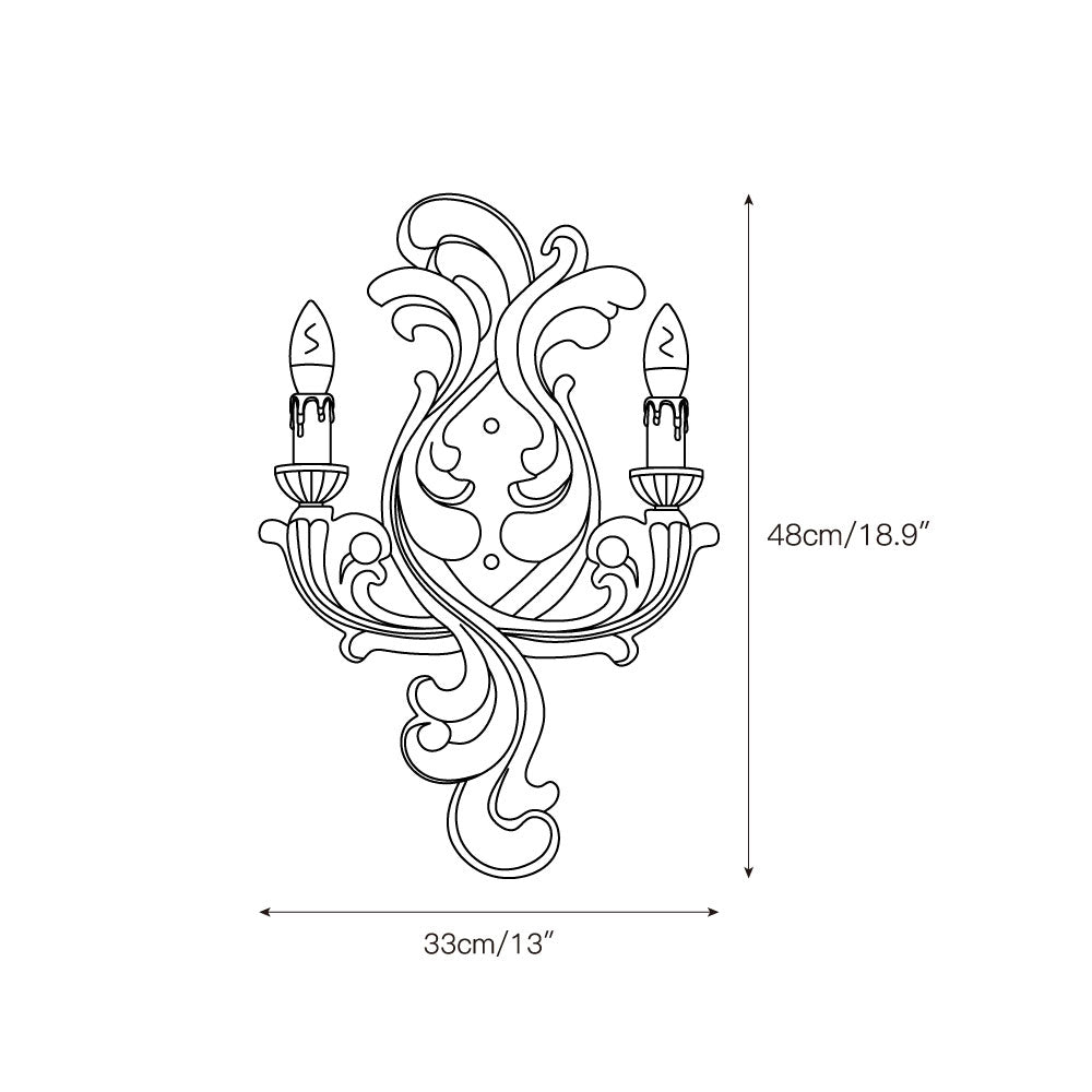 Eon Premium Elegance Traditional Plaster Wall Lamp - Letslighting