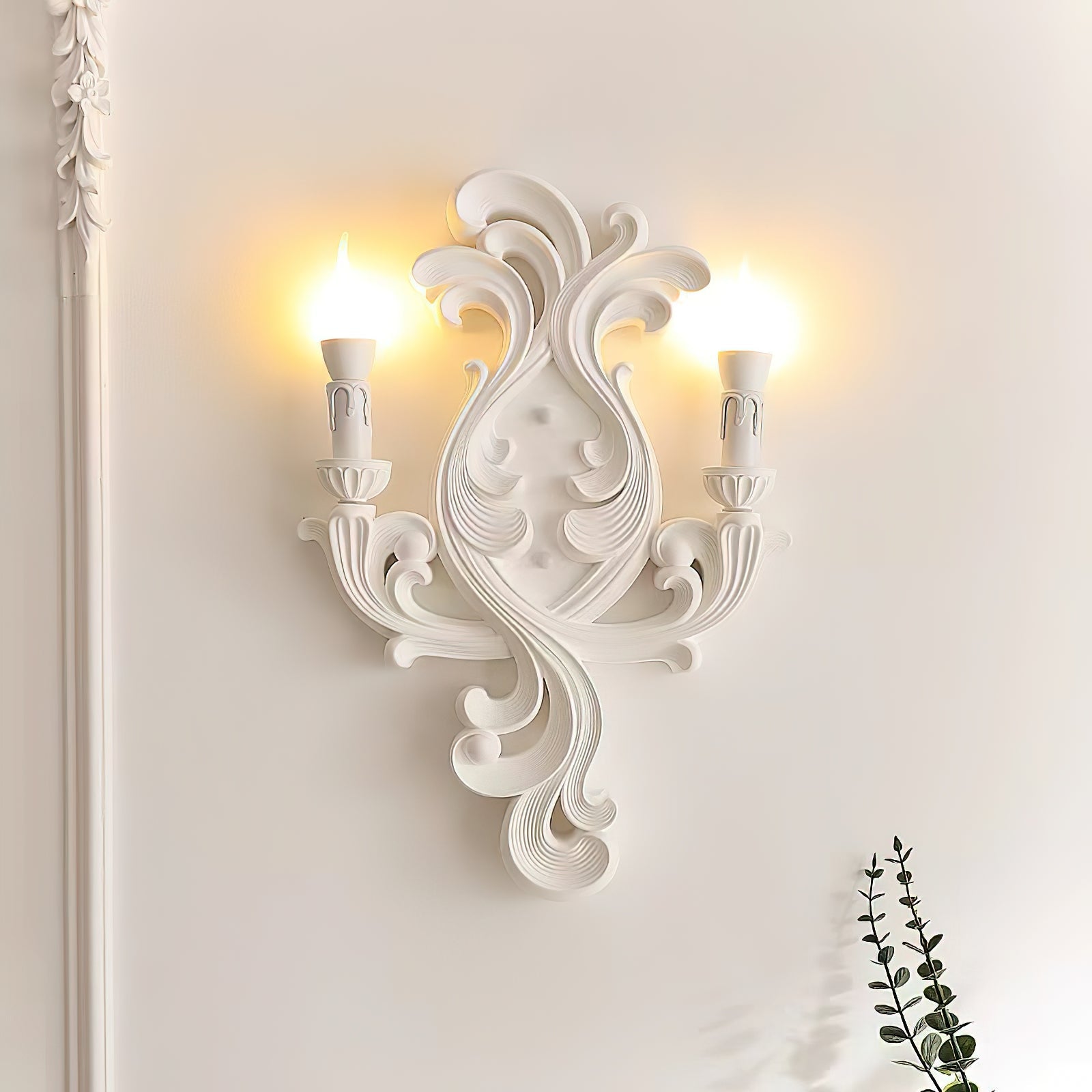 Eon Premium Elegance Traditional Plaster Wall Lamp - Letslighting