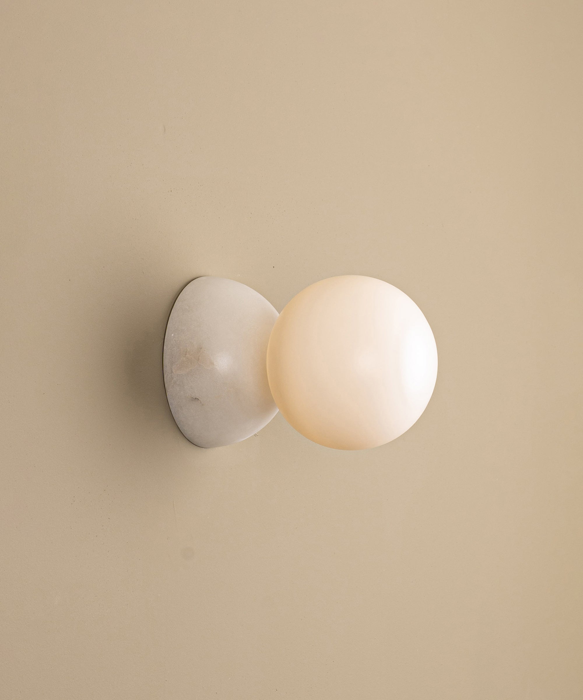 Fable Modern Minimalist Marble Glass Wall Lamp - Letslighting