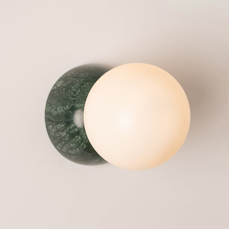 Fable Modern Minimalist Marble Glass Wall Lamp - Letslighting