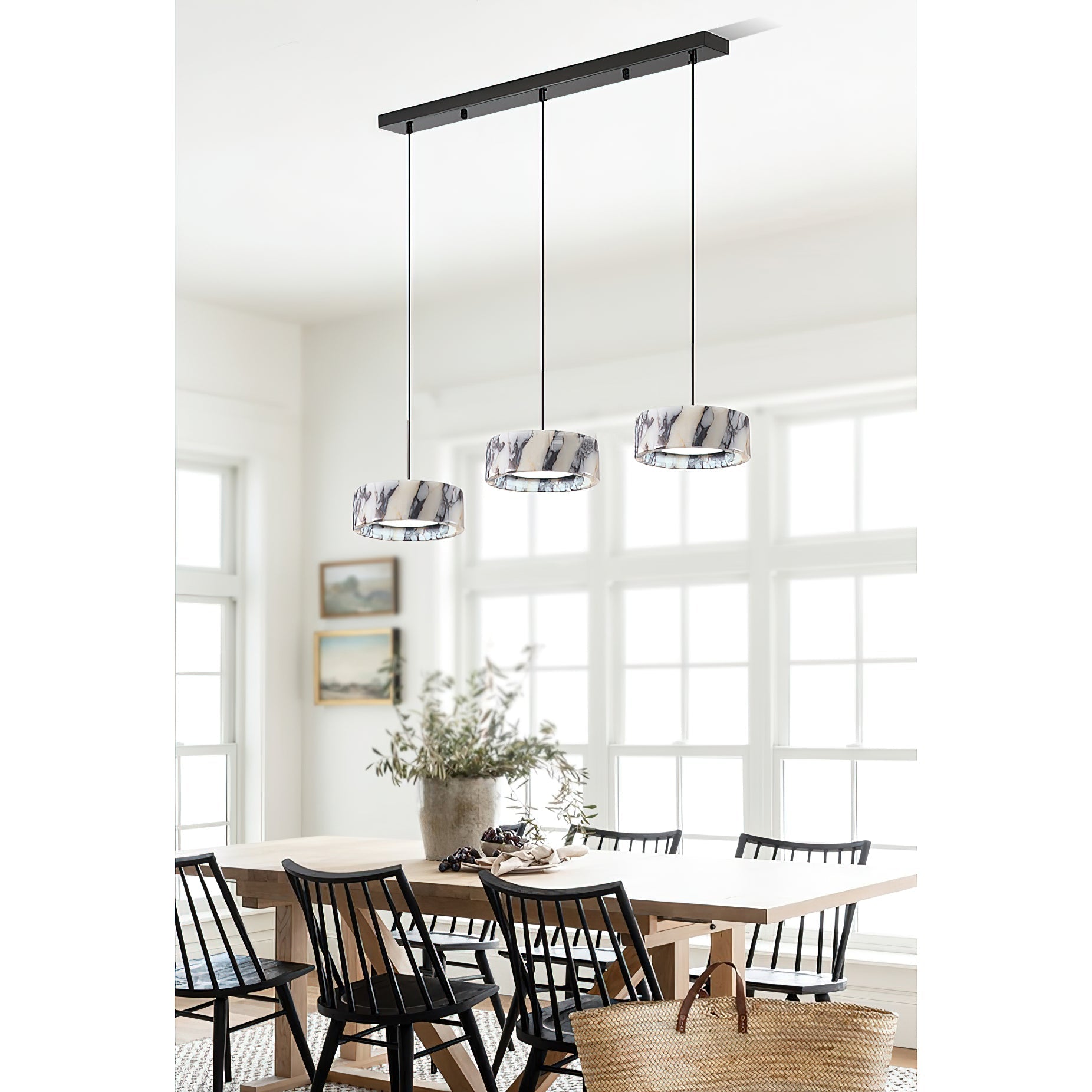 Glide Modern Minimalist Marble Pendant Lamp - Letslighting