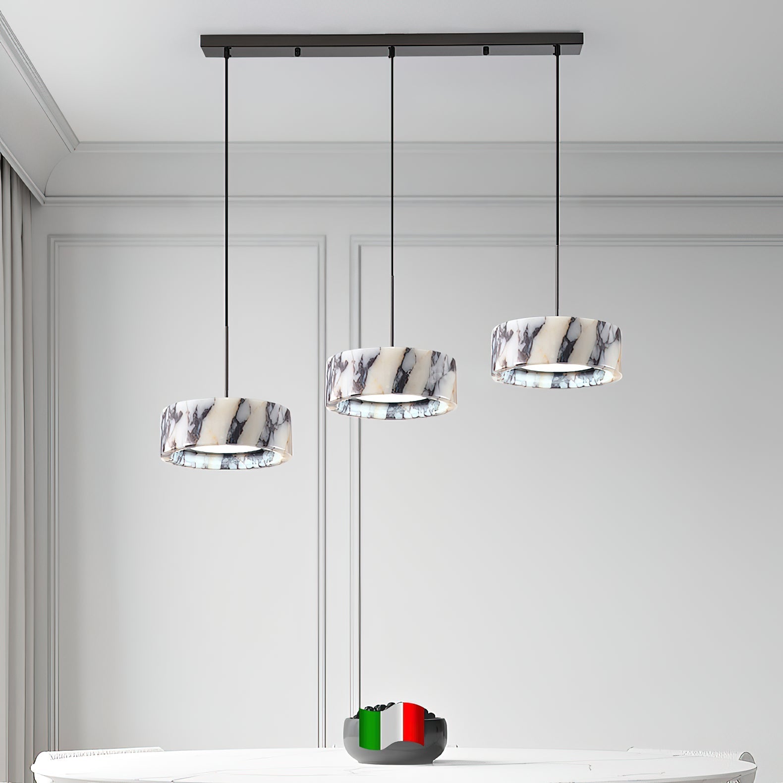 Glide Modern Minimalist Marble Pendant Lamp - Letslighting