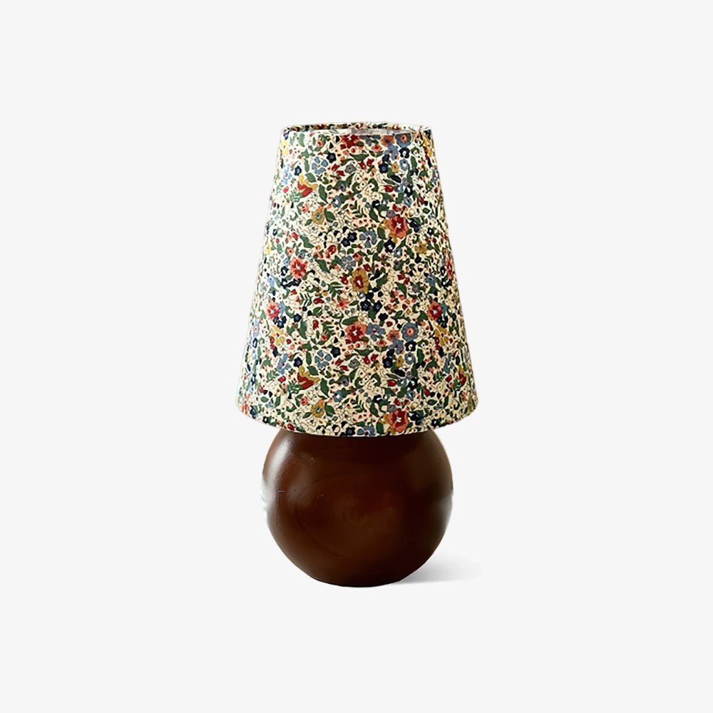 Flora Vintage Wood Table Lamp - Letslighting