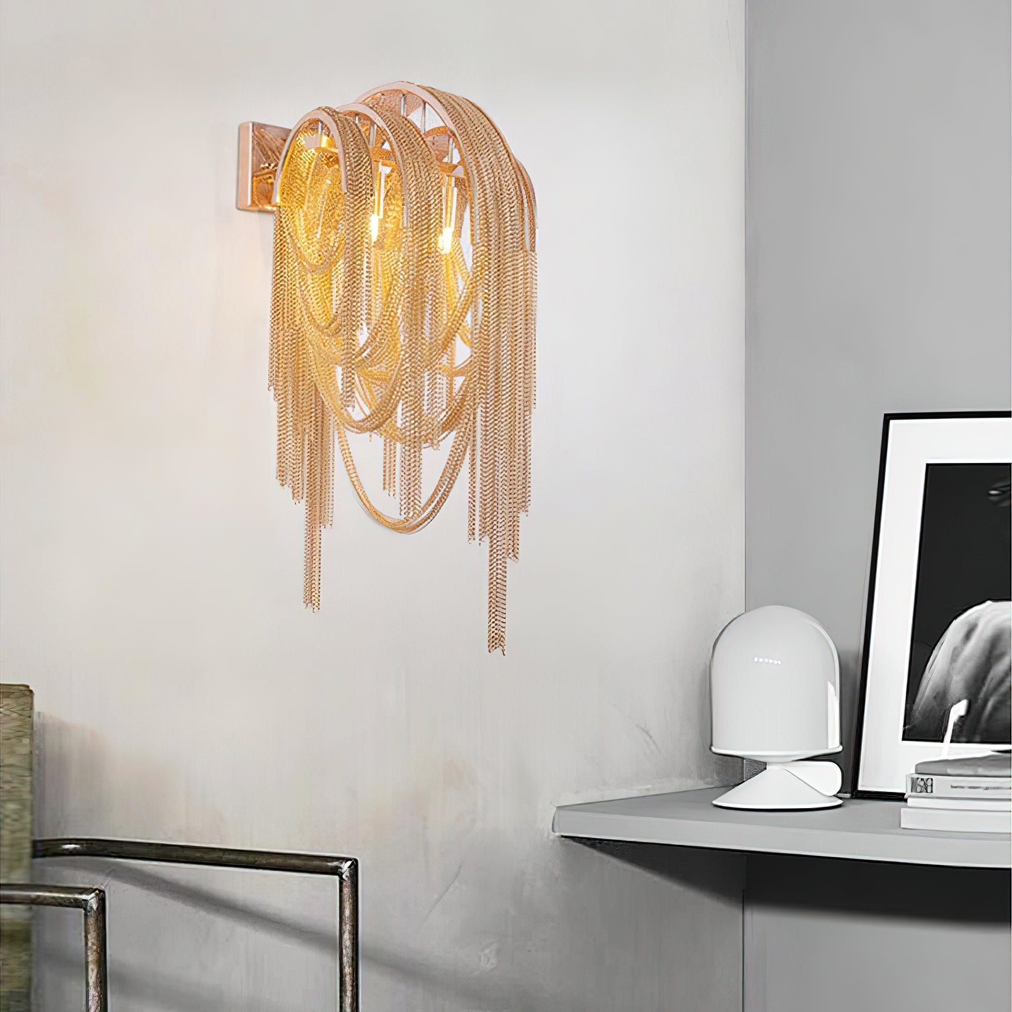Chains Postmodern Luxury Tassel Wall Lamp - Letslighting