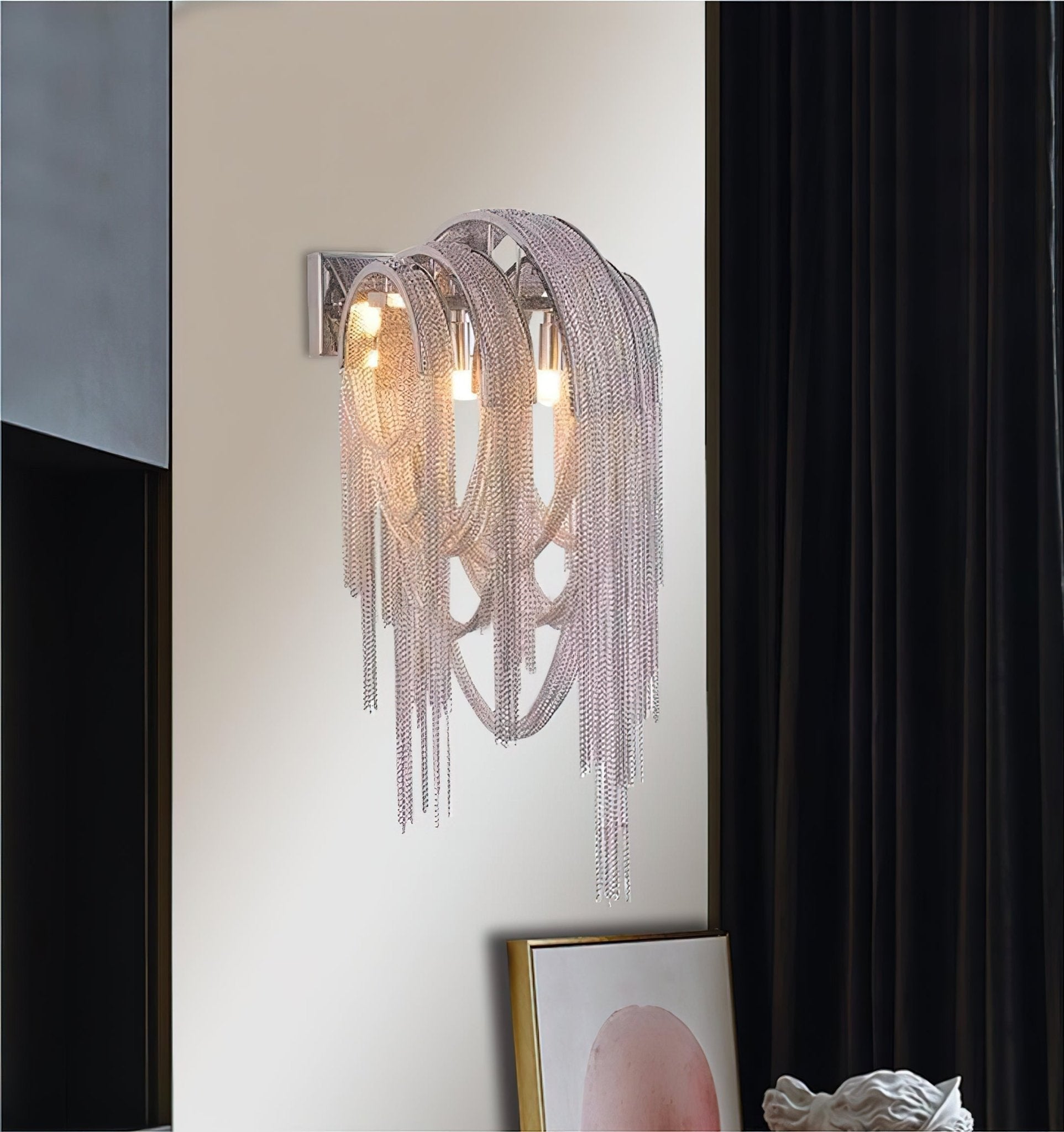Chains Postmodern Luxury Tassel Wall Lamp - Letslighting