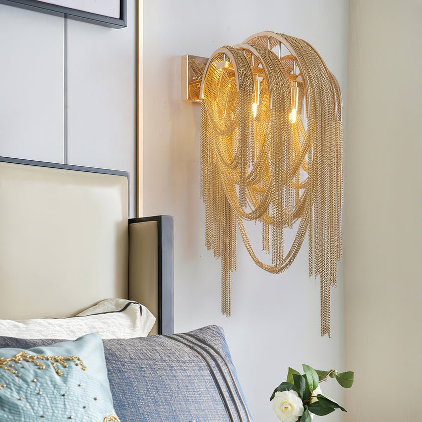 Chains Postmodern Luxury Tassel Wall Lamp - Letslighting