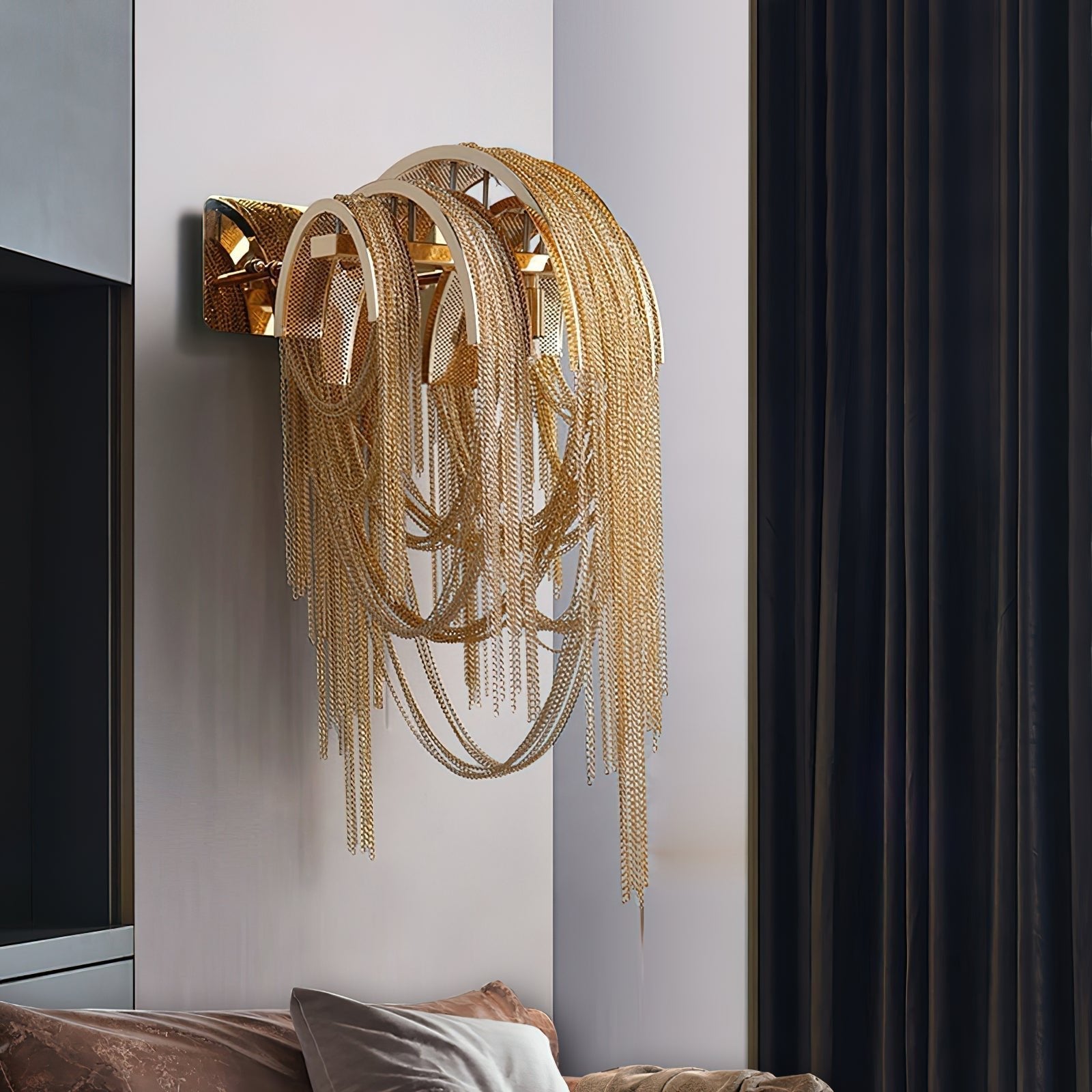 Chains Postmodern Luxury Tassel Wall Lamp - Letslighting