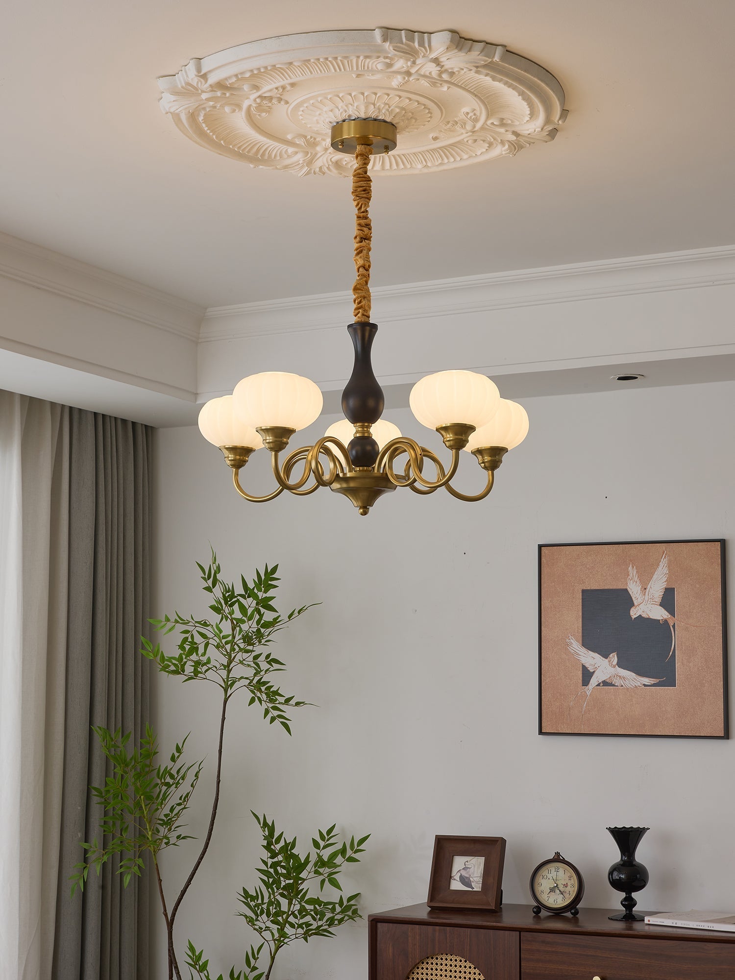 Avinor Nordic Traditional Wood Chandelier - Letslighting