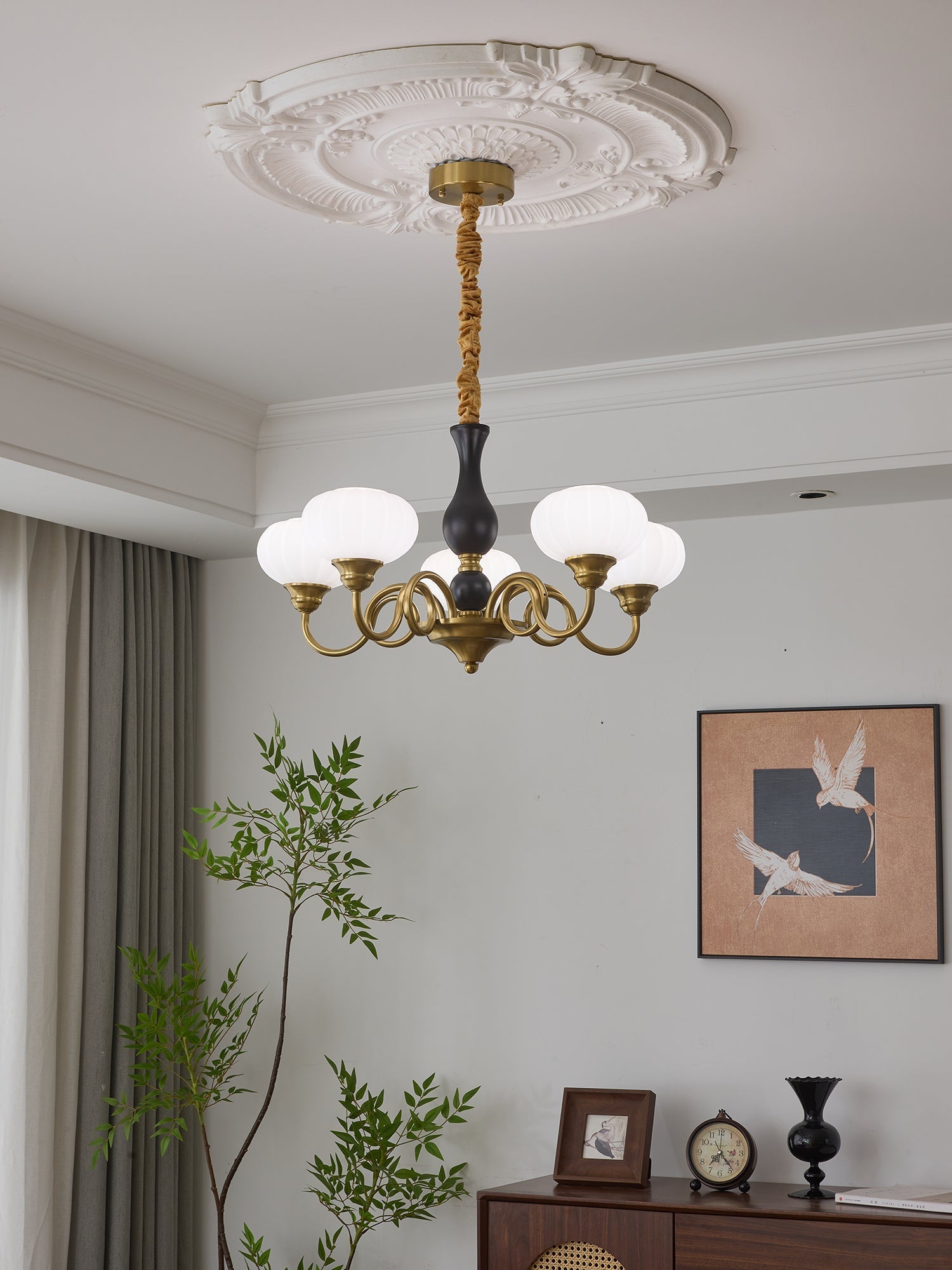 Avinor Nordic Traditional Wood Chandelier - Letslighting