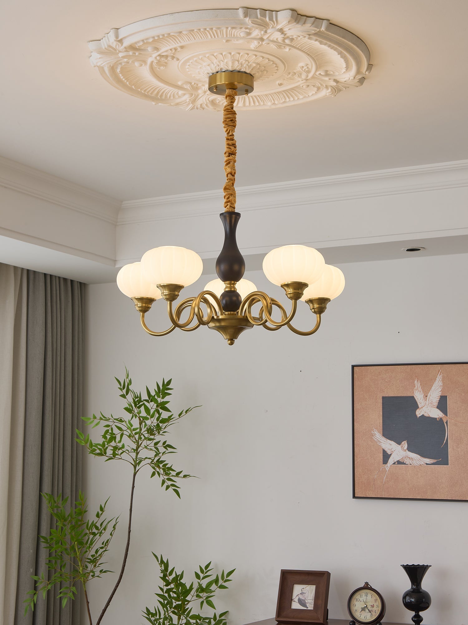 Avinor Nordic Traditional Wood Chandelier - Letslighting