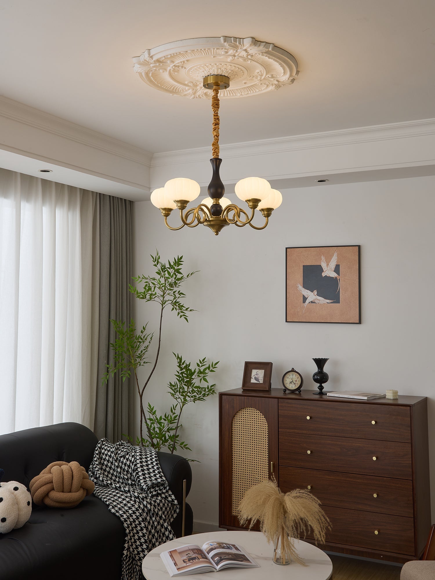 Avinor Nordic Traditional Wood Chandelier - Letslighting