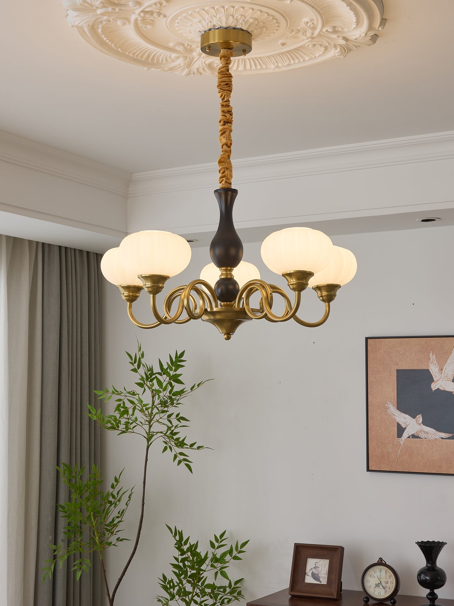 Avinor Nordic Traditional Wood Chandelier - Letslighting