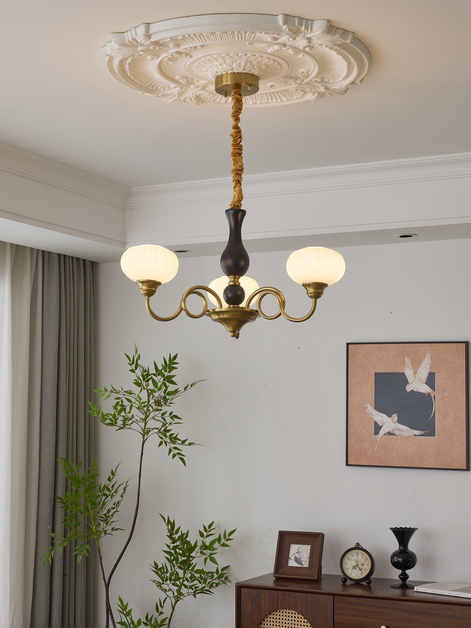 Avinor Nordic Traditional Wood Chandelier - Letslighting