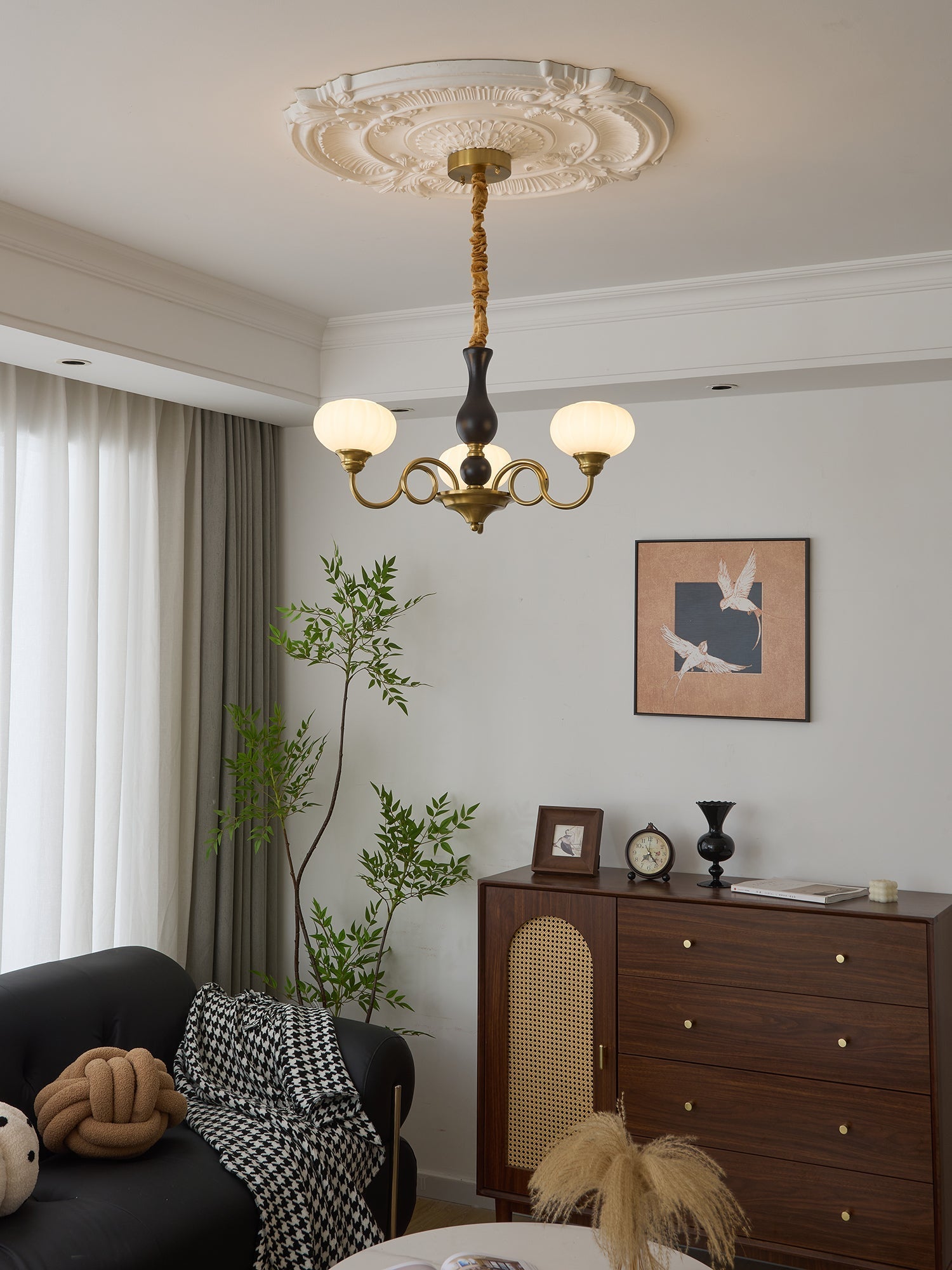 Avinor Nordic Traditional Wood Chandelier - Letslighting
