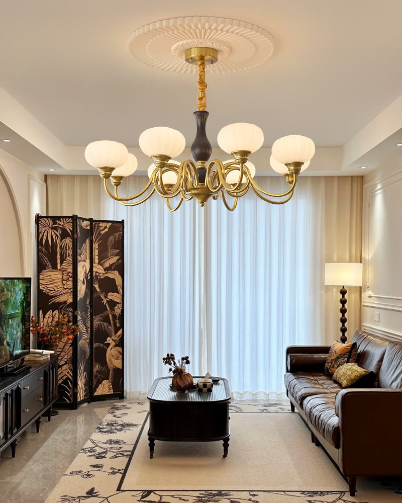 Avinor Nordic Traditional Wood Chandelier - Letslighting