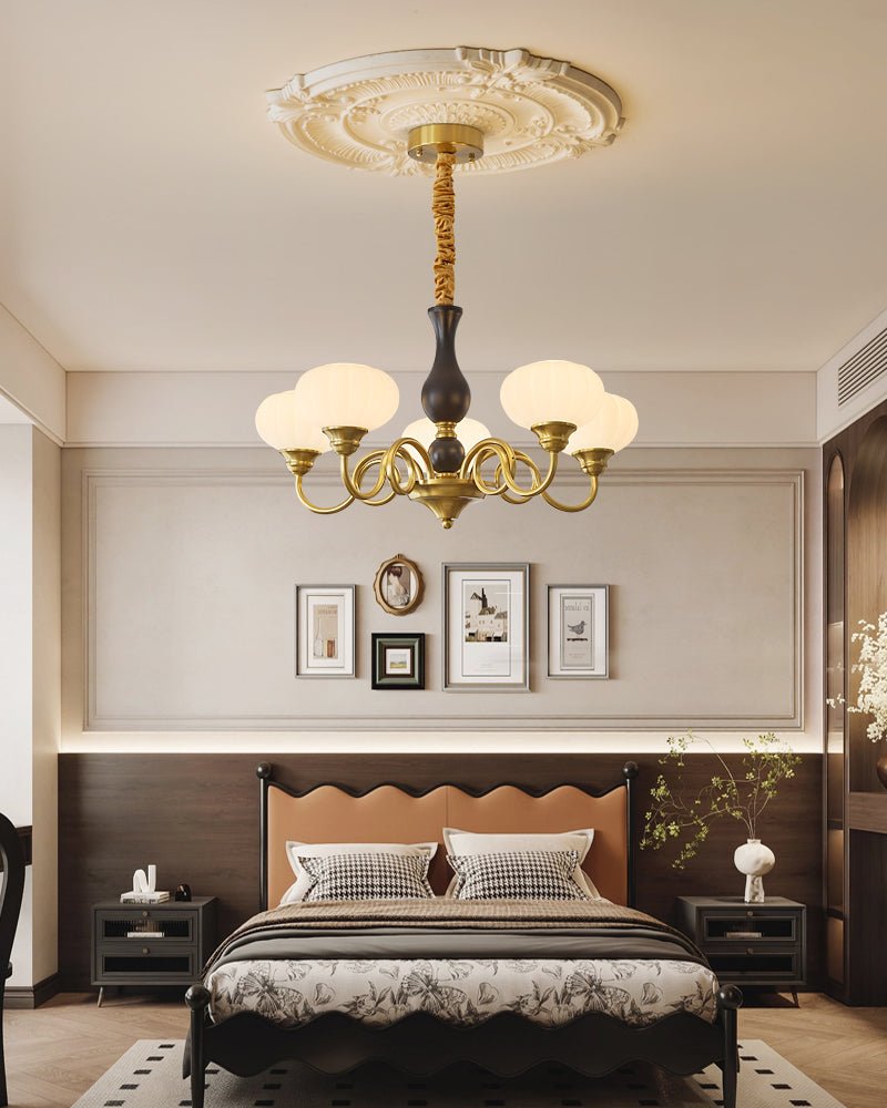 Avinor Nordic Traditional Wood Chandelier - Letslighting