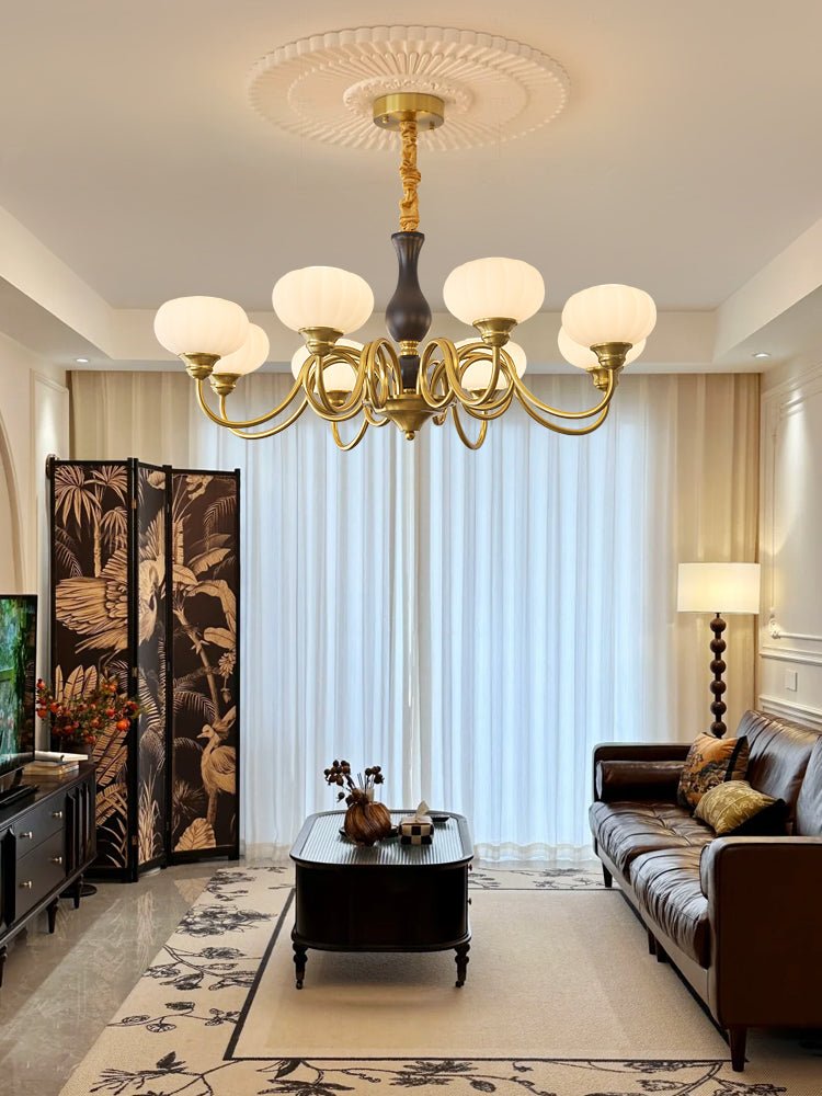 Avinor Nordic Traditional Wood Chandelier - Letslighting