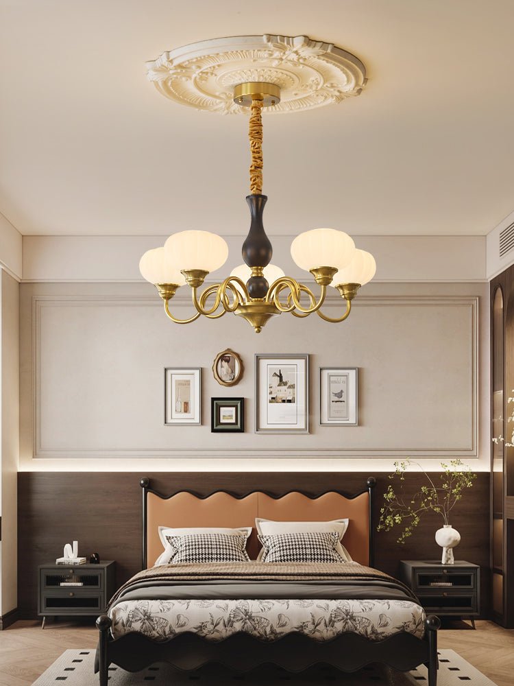 Avinor Nordic Traditional Wood Chandelier - Letslighting