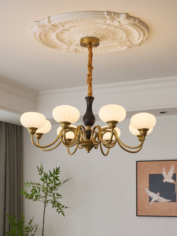 Avinor Nordic Traditional Wood Chandelier - Letslighting