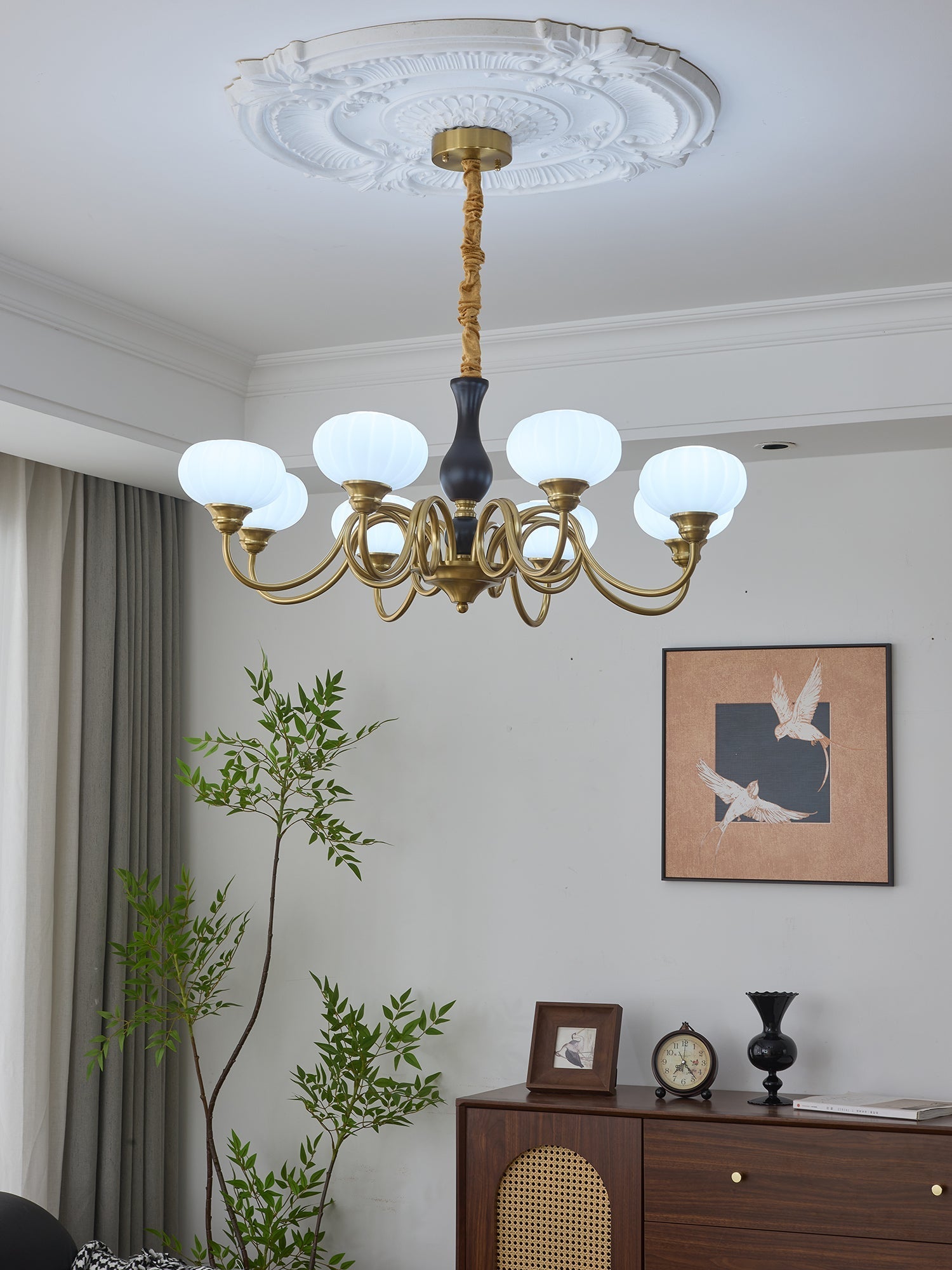 Avinor Nordic Traditional Wood Chandelier - Letslighting