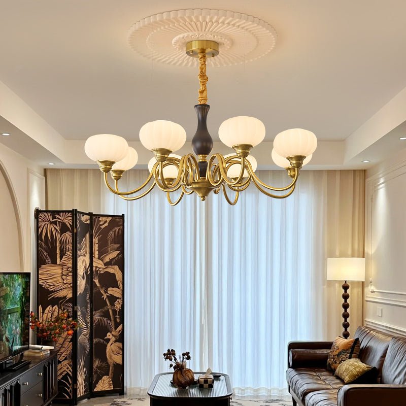 Avinor Nordic Traditional Wood Chandelier - Letslighting
