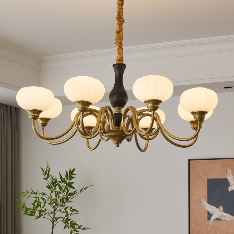 Avinor Nordic Traditional Wood Chandelier - Letslighting
