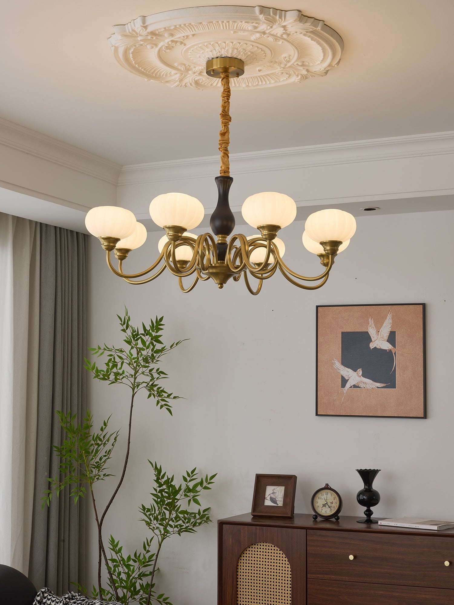 Avinor Nordic Traditional Wood Chandelier - Letslighting