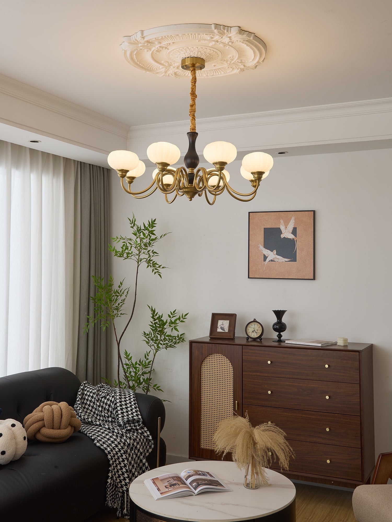 Avinor Nordic Traditional Wood Chandelier - Letslighting