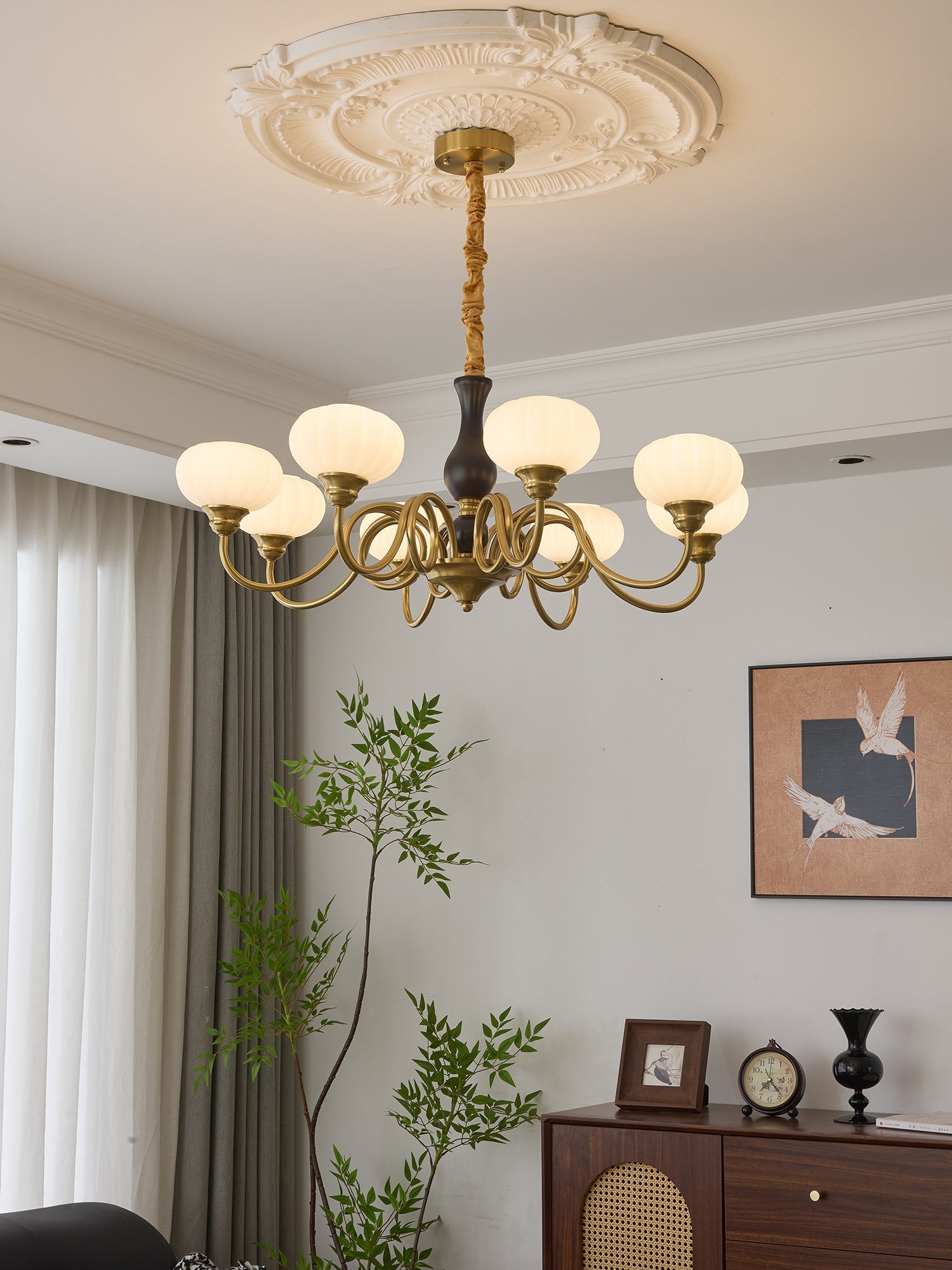 Avinor Nordic Traditional Wood Chandelier - Letslighting