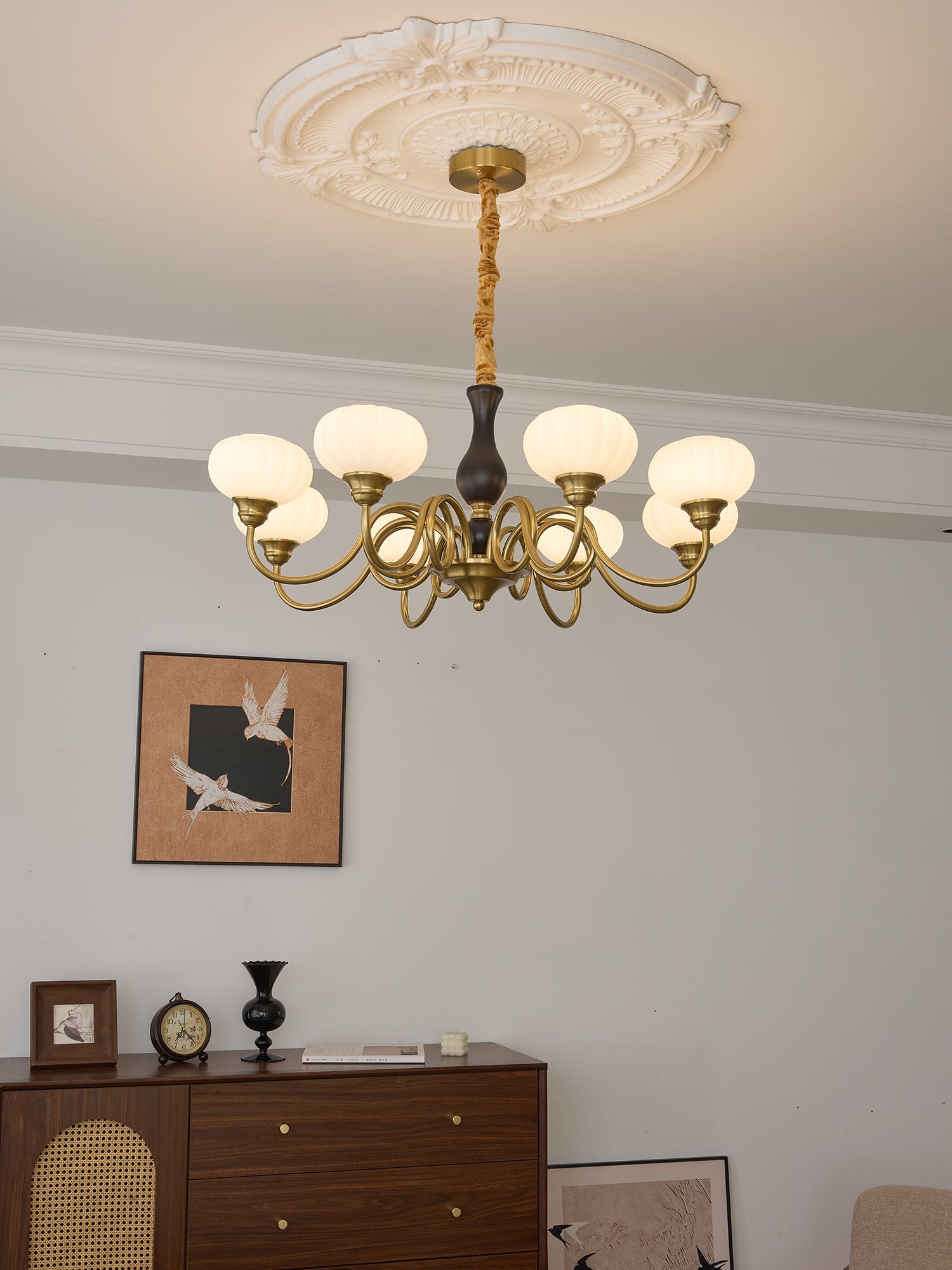 Avinor Nordic Traditional Wood Chandelier - Letslighting