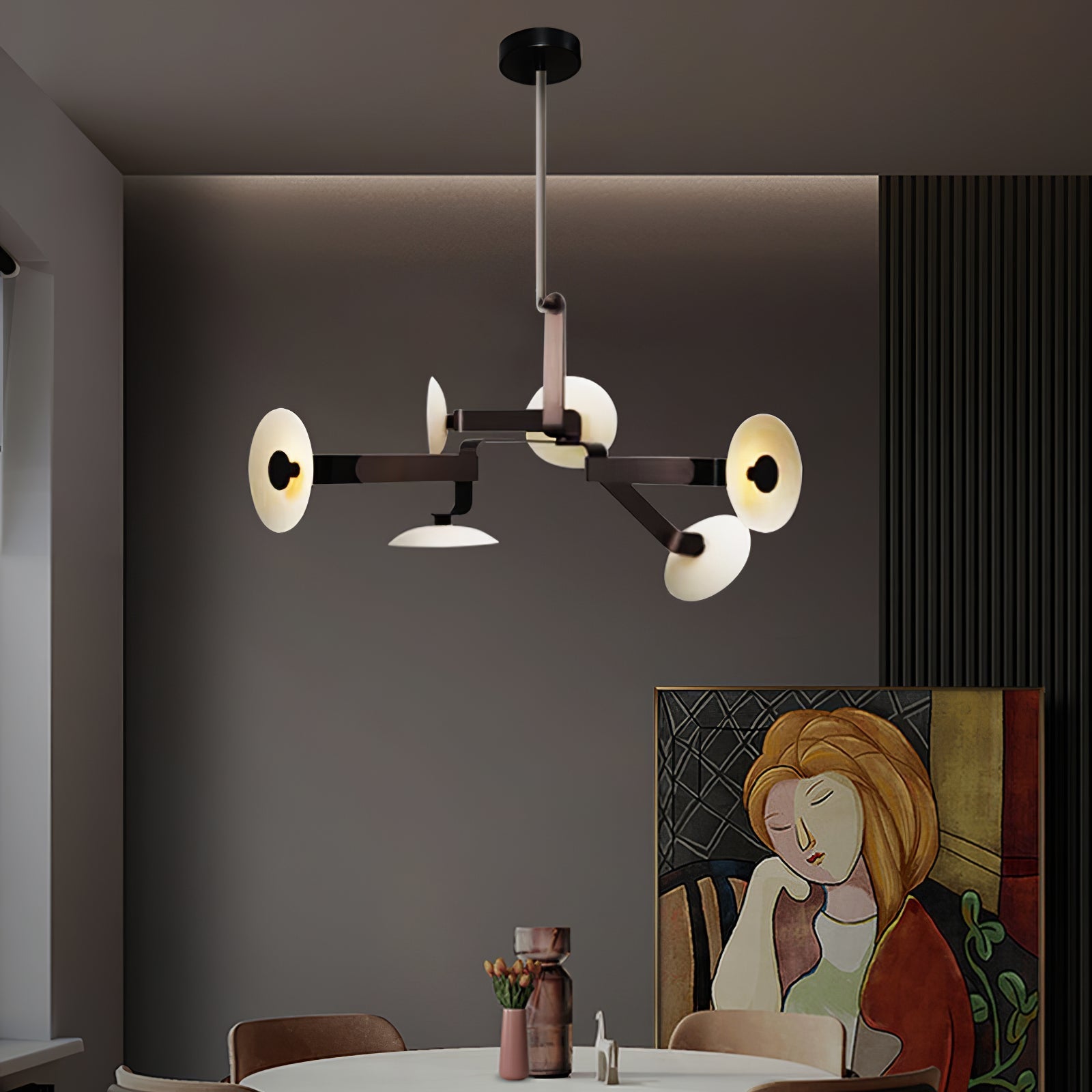 Jade Individual Creativity Brown Chandelier - Letslighting