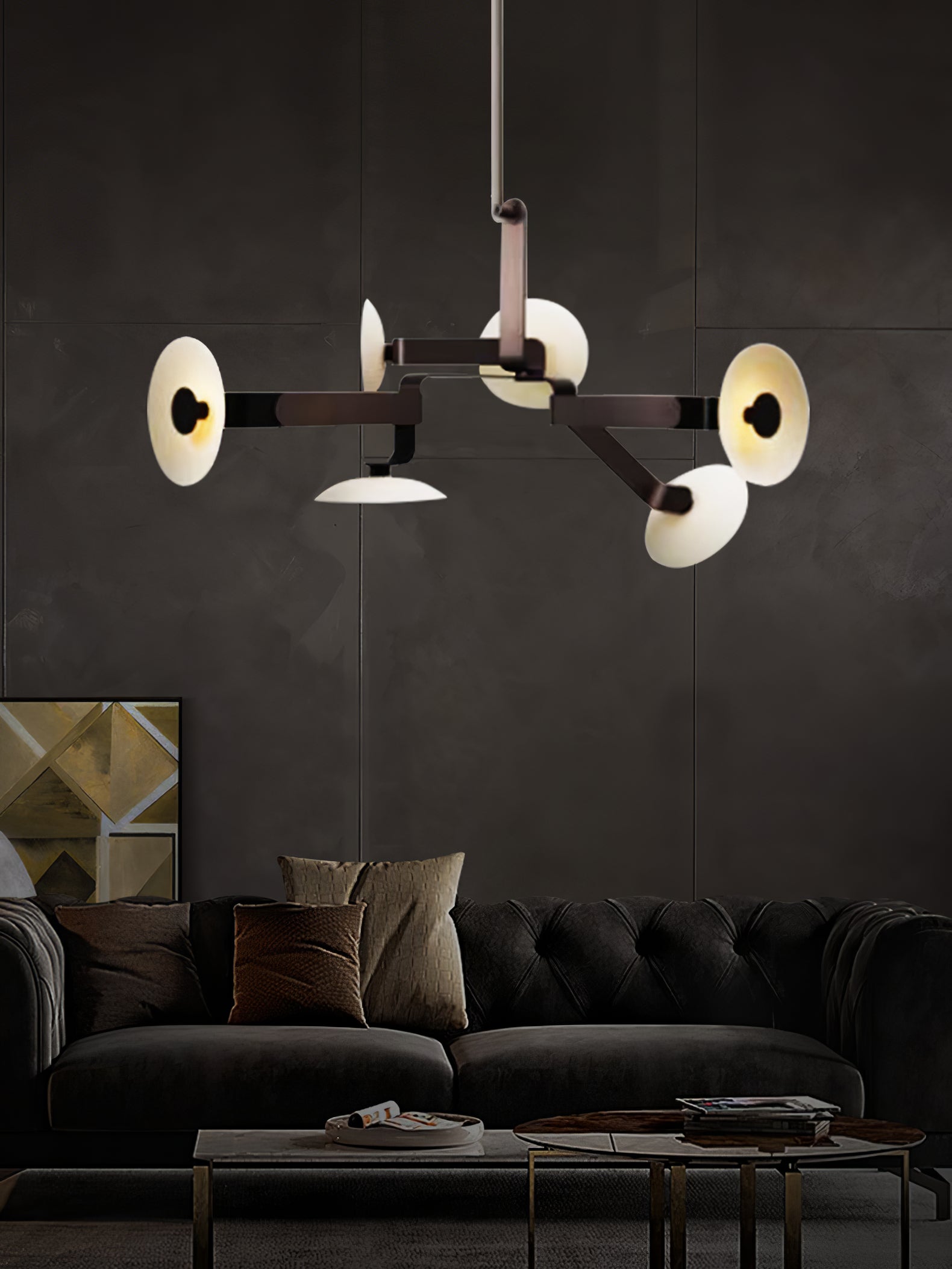 Jade Individual Creativity Brown Chandelier - Letslighting