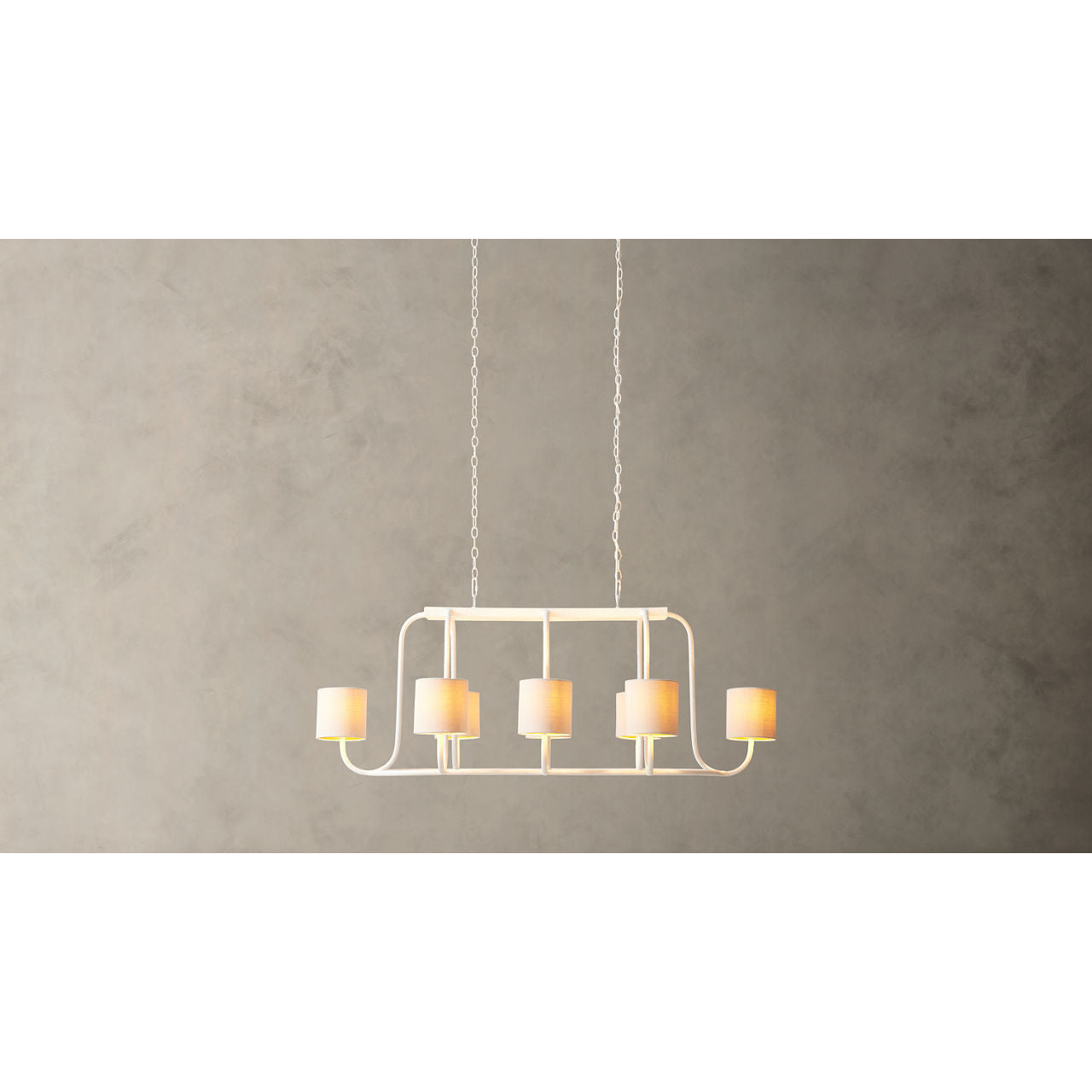 Lithe Vintage Industrial Brass Fabric Chandelier - Letslighting