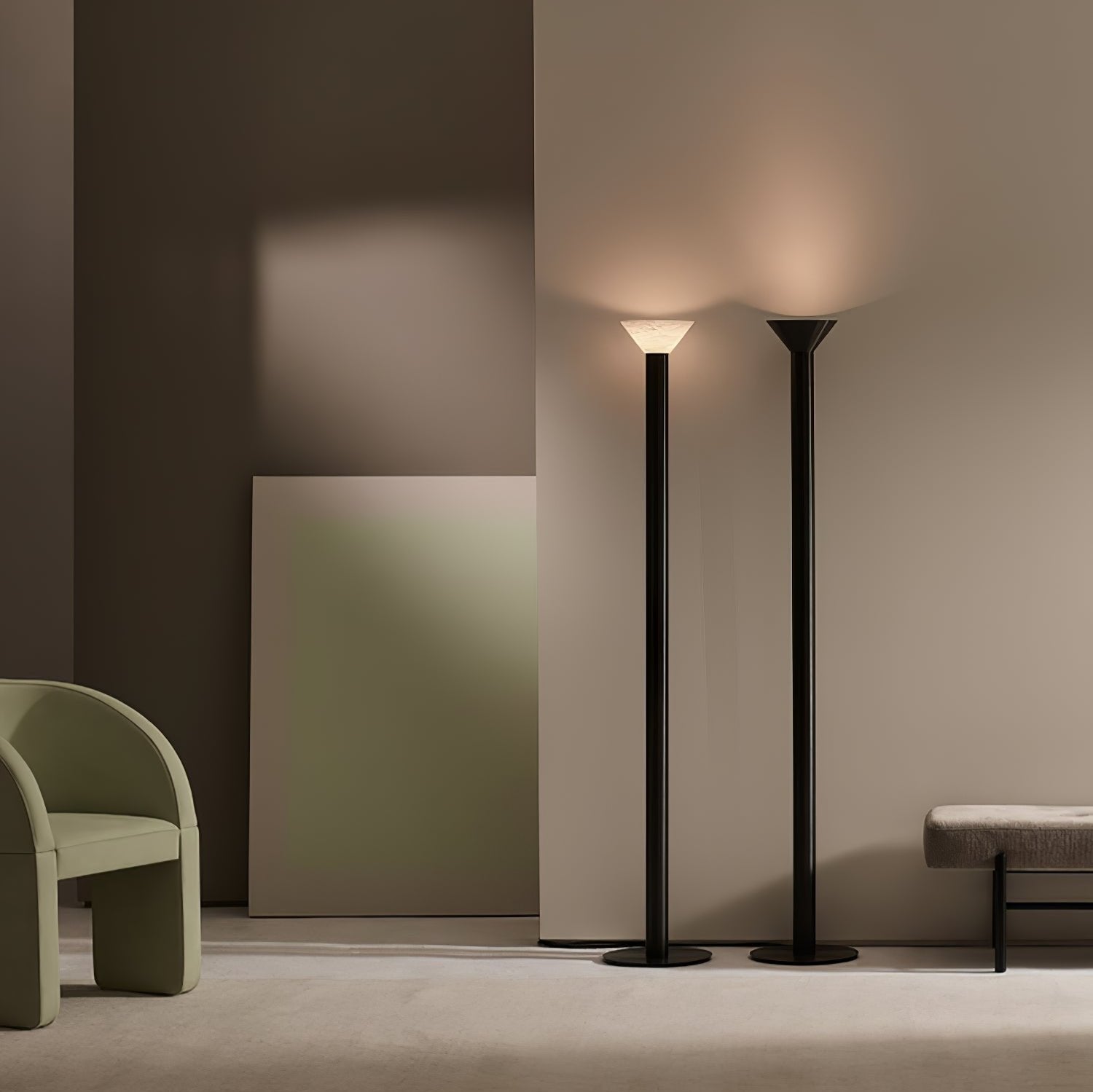 Evvaren Column Alabaster Floor Lamp - Letslighting