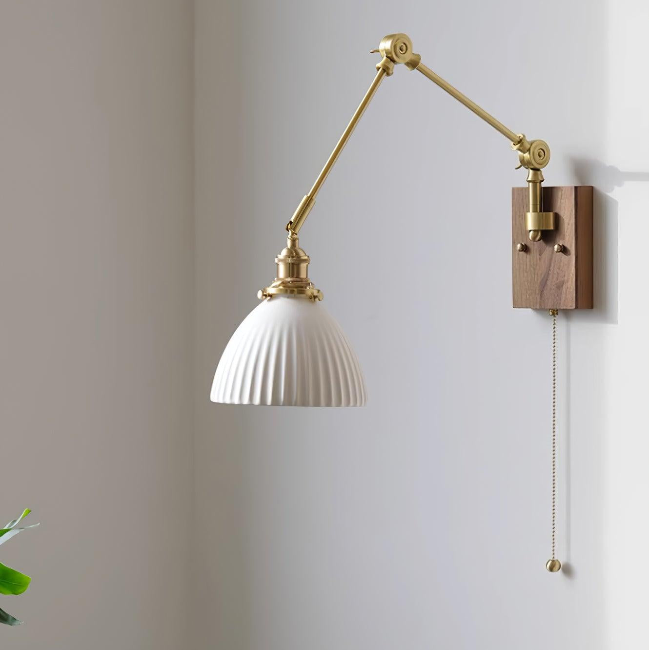 Brione Vintage Adjustable Swing Arm Wall Lamp - Letslighting