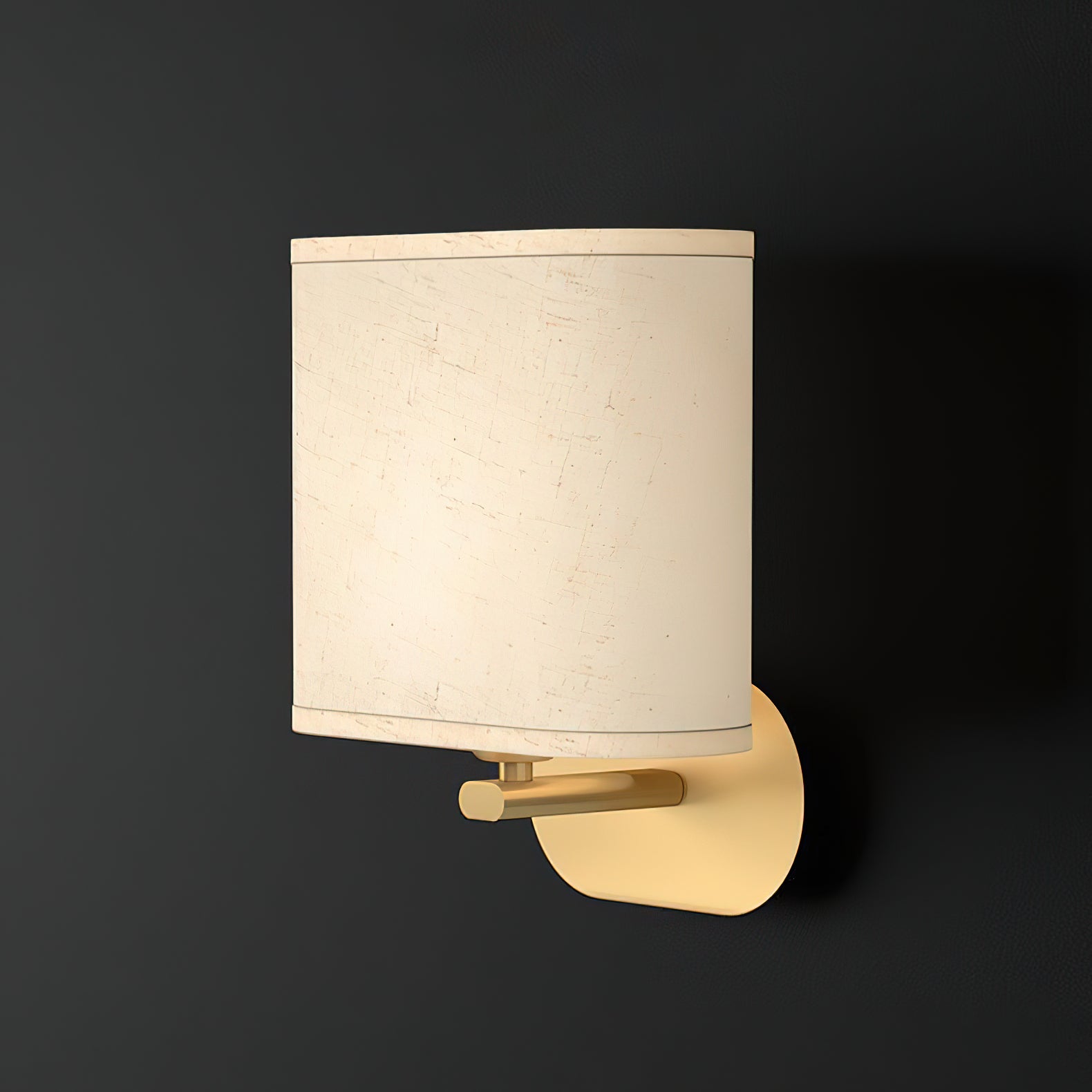 Myth Modern Minimalist Brass Fabric Wall Lamp - Letslighting