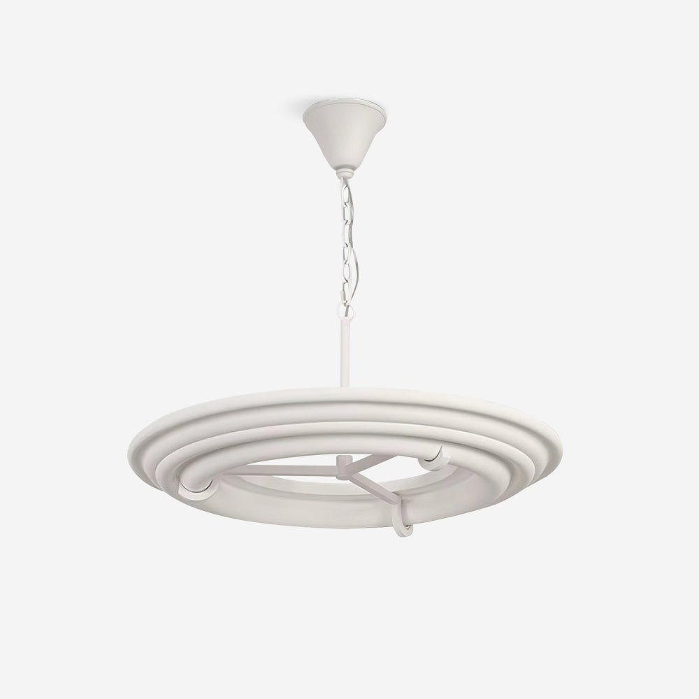 Ellie Chandelier Plaster Circular Artful - Letslighting