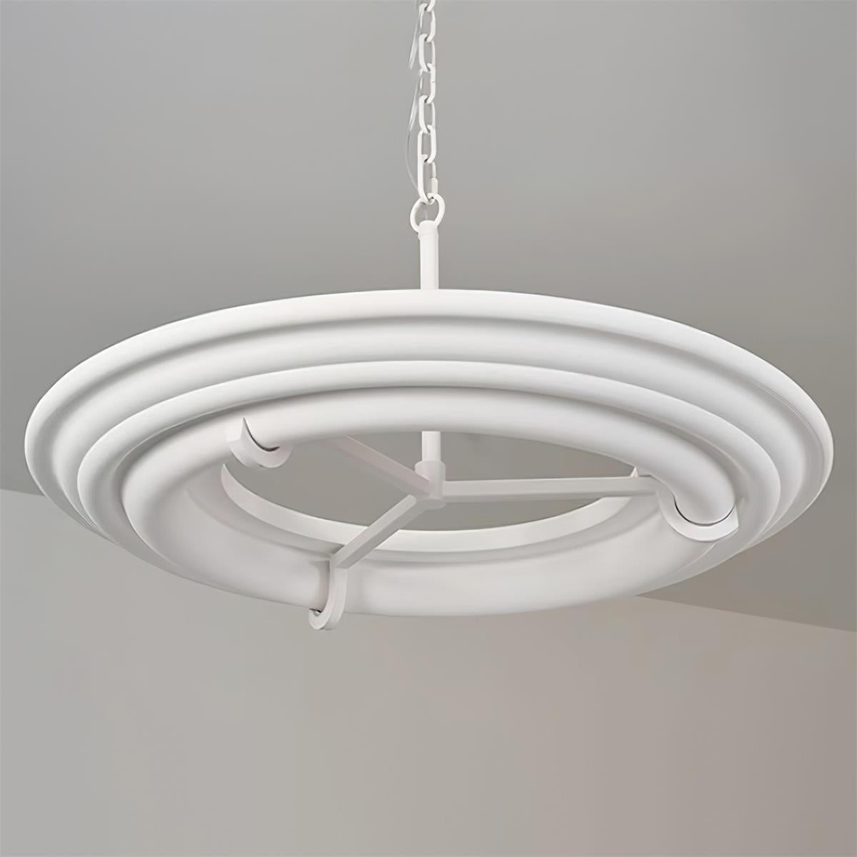 Ellie Chandelier Plaster Circular Artful - Letslighting