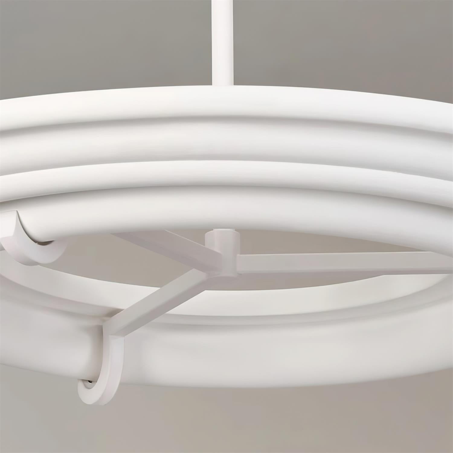 Ellie Chandelier Plaster Circular Artful - Letslighting