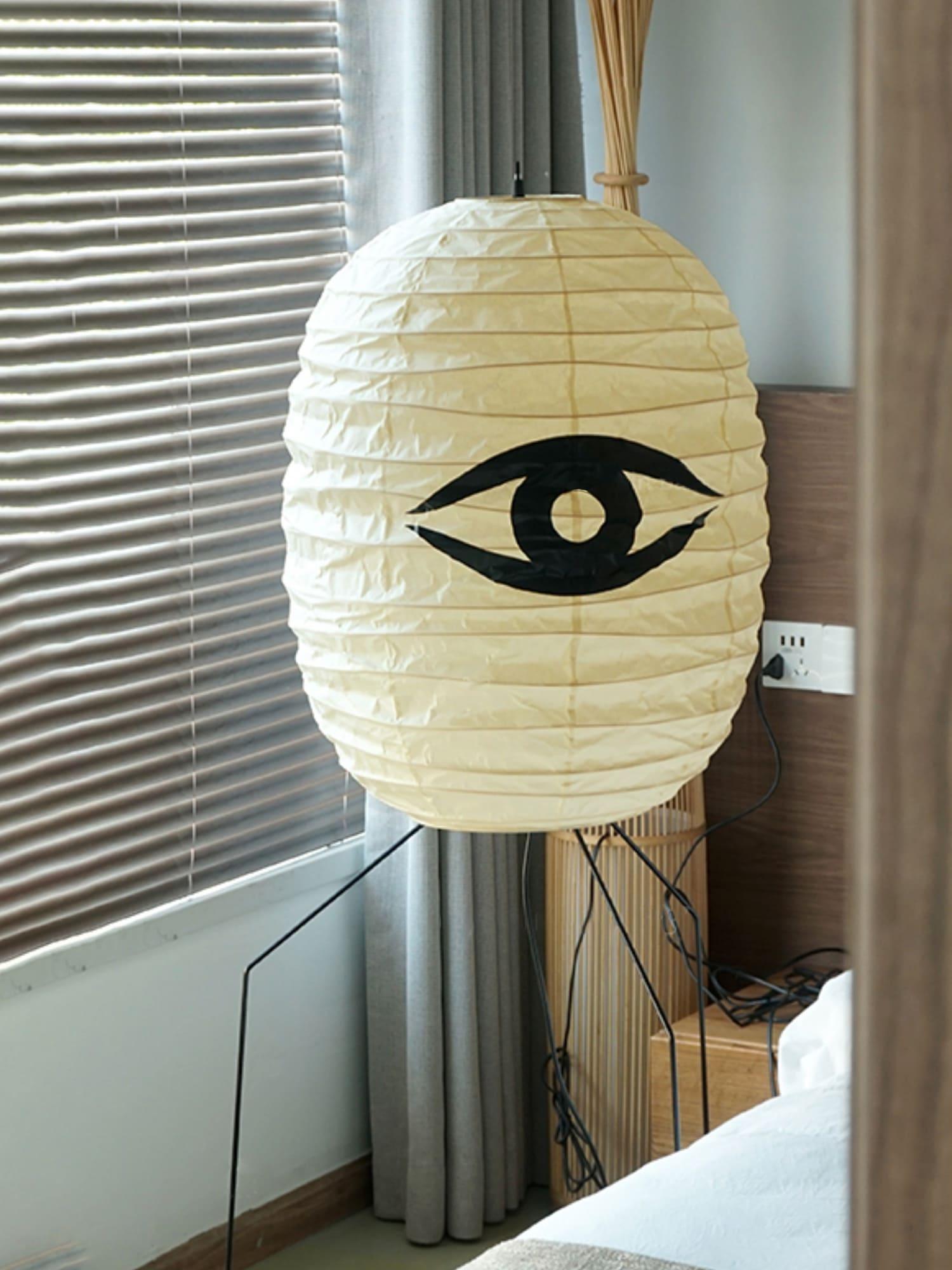 Barbara Vintage Rice Paper Floor Lamp - Letslighting
